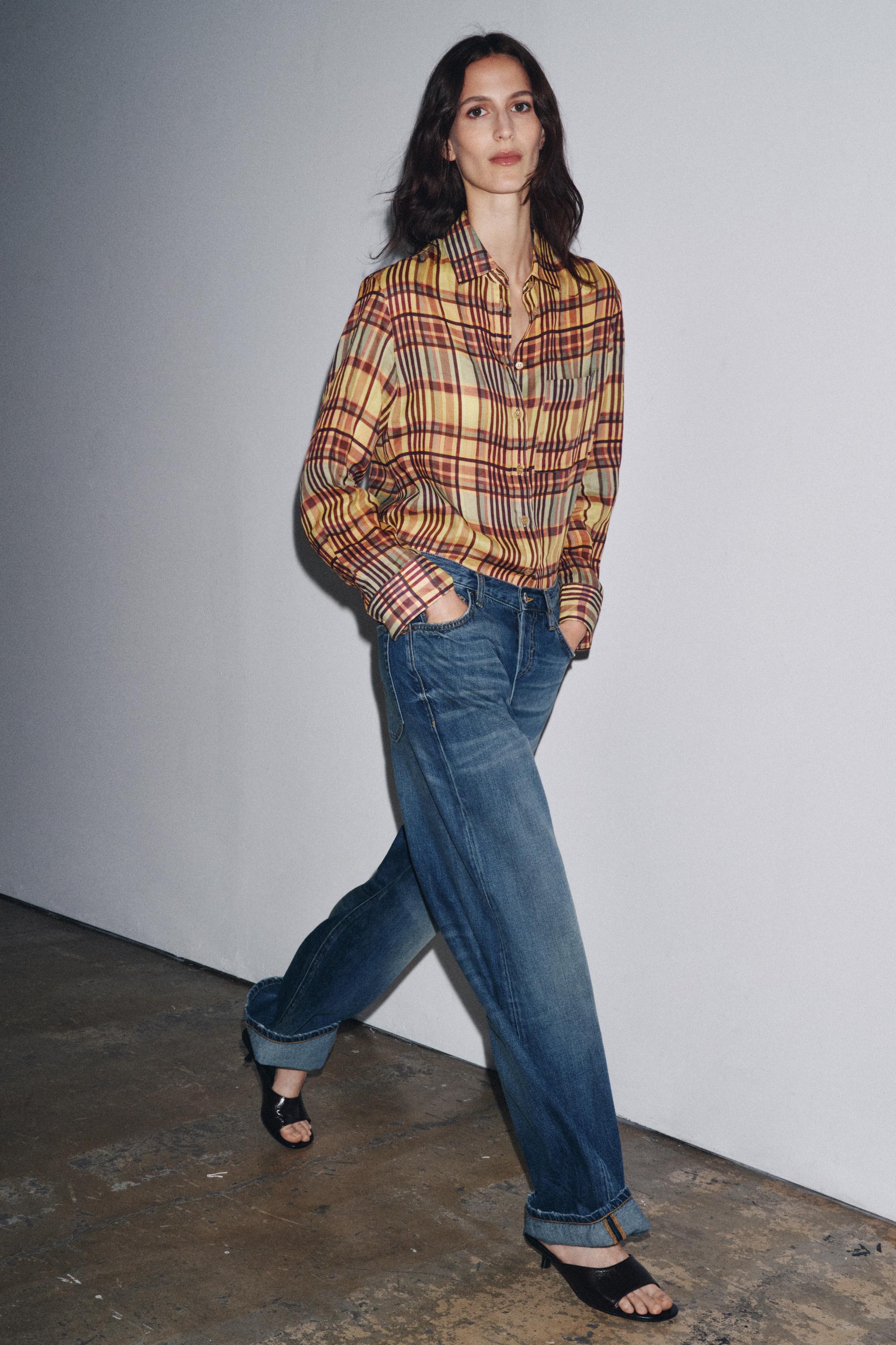 ZW COLLECTION LOW-RISE BAGGY JEANS