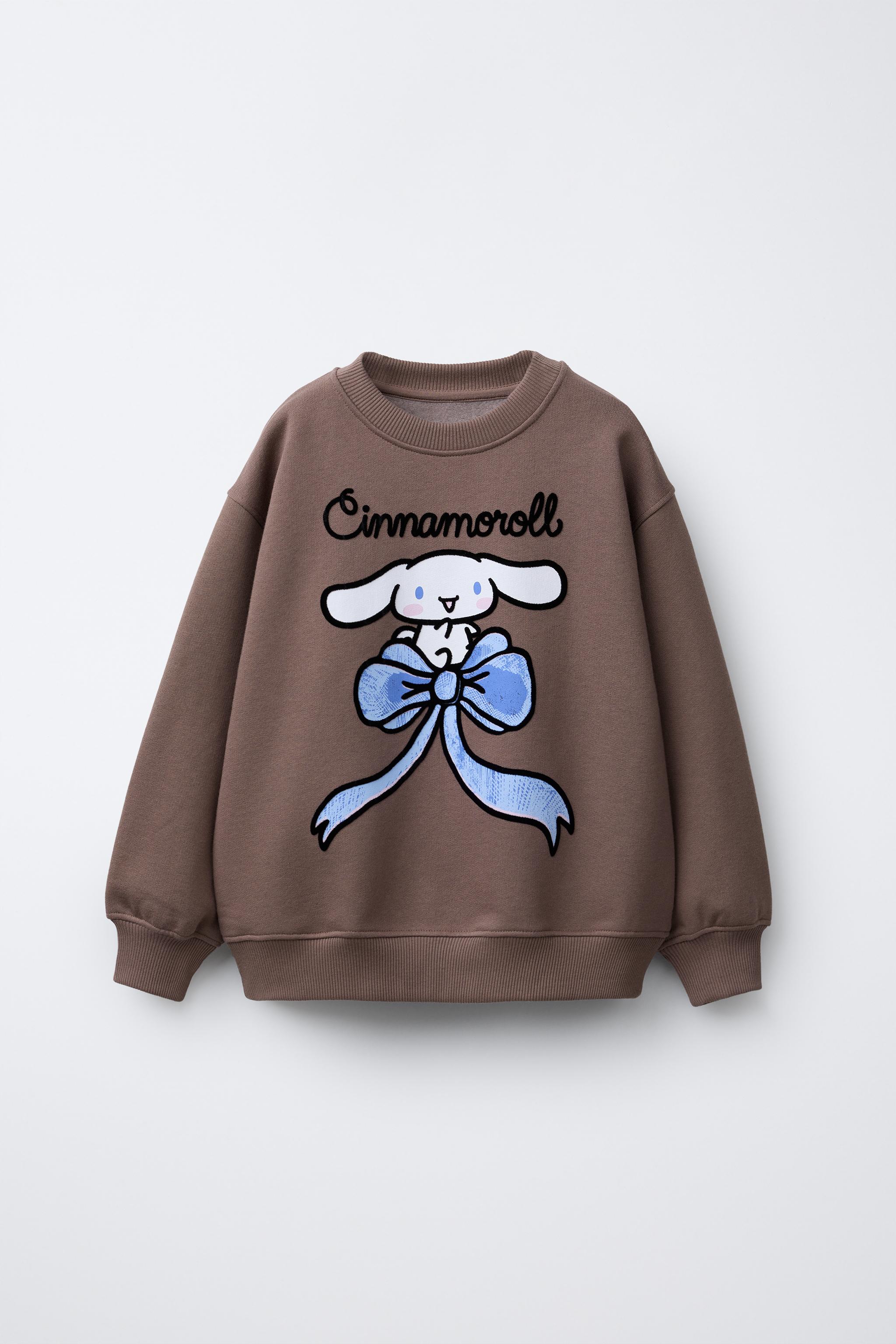CINNAMOROLL © SANRIO FLOCKED PRINT SWEATSHIRT