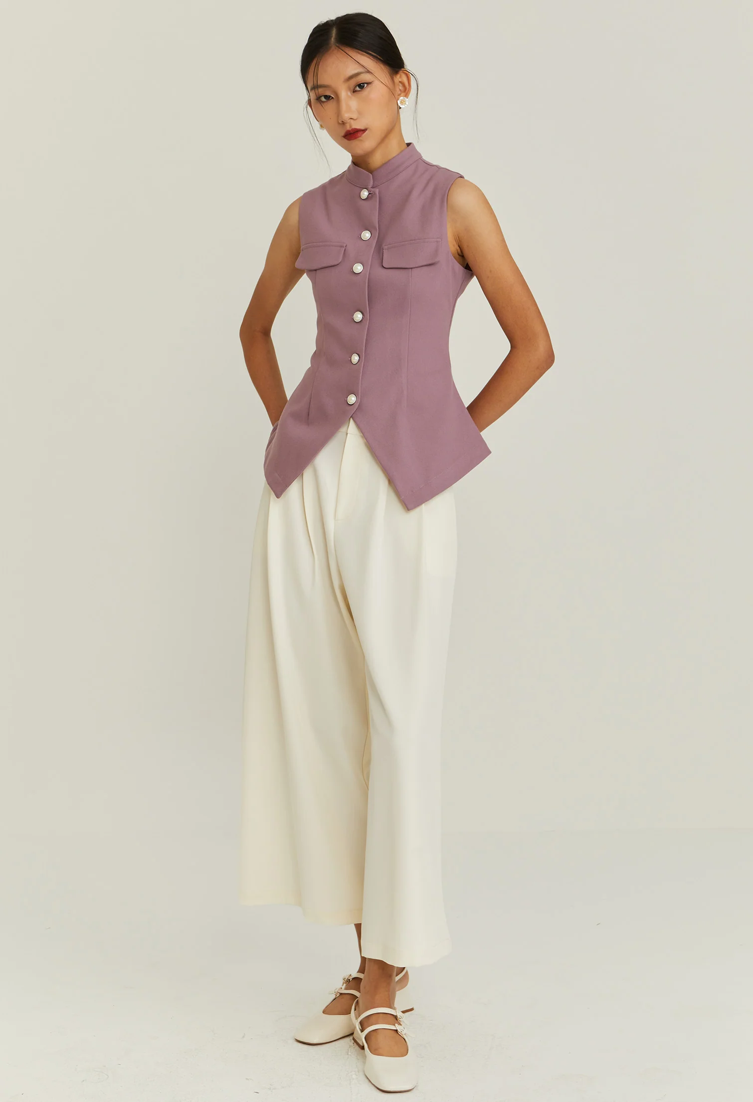 Noir Bloom Vest Top
