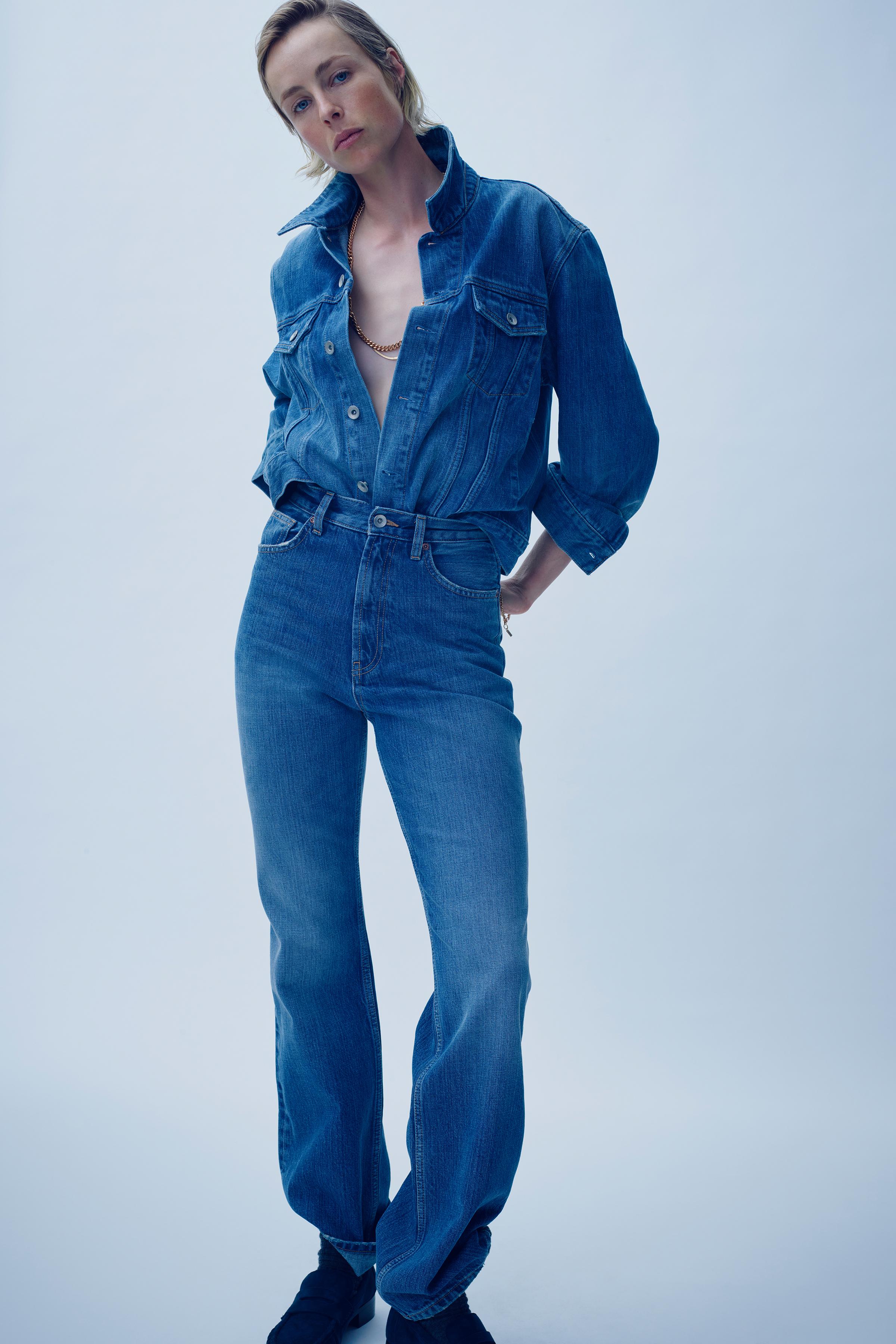 TRF HIGH WAIST BOOTCUT JEANS