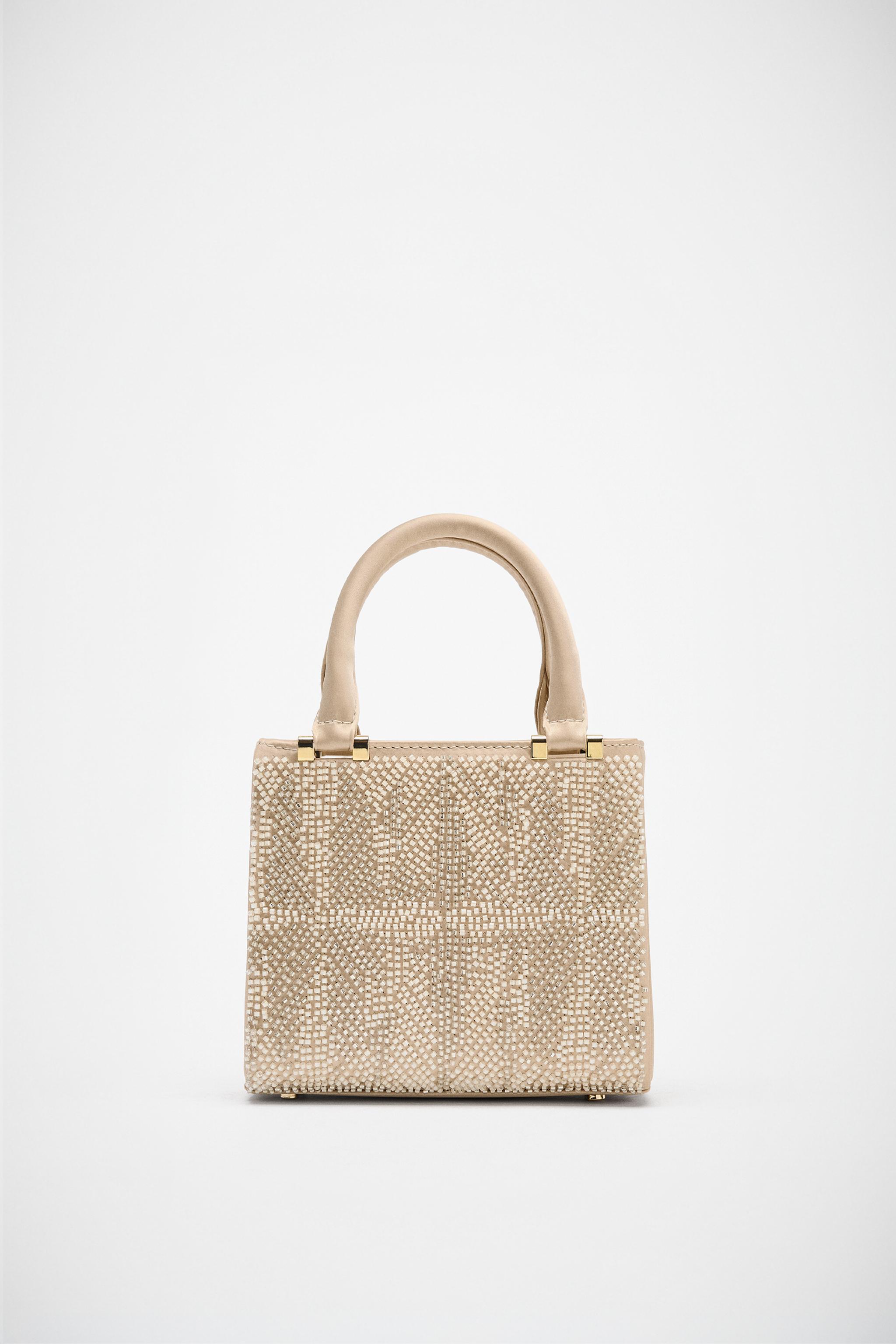 SATIN EFFECT PEARL BAG