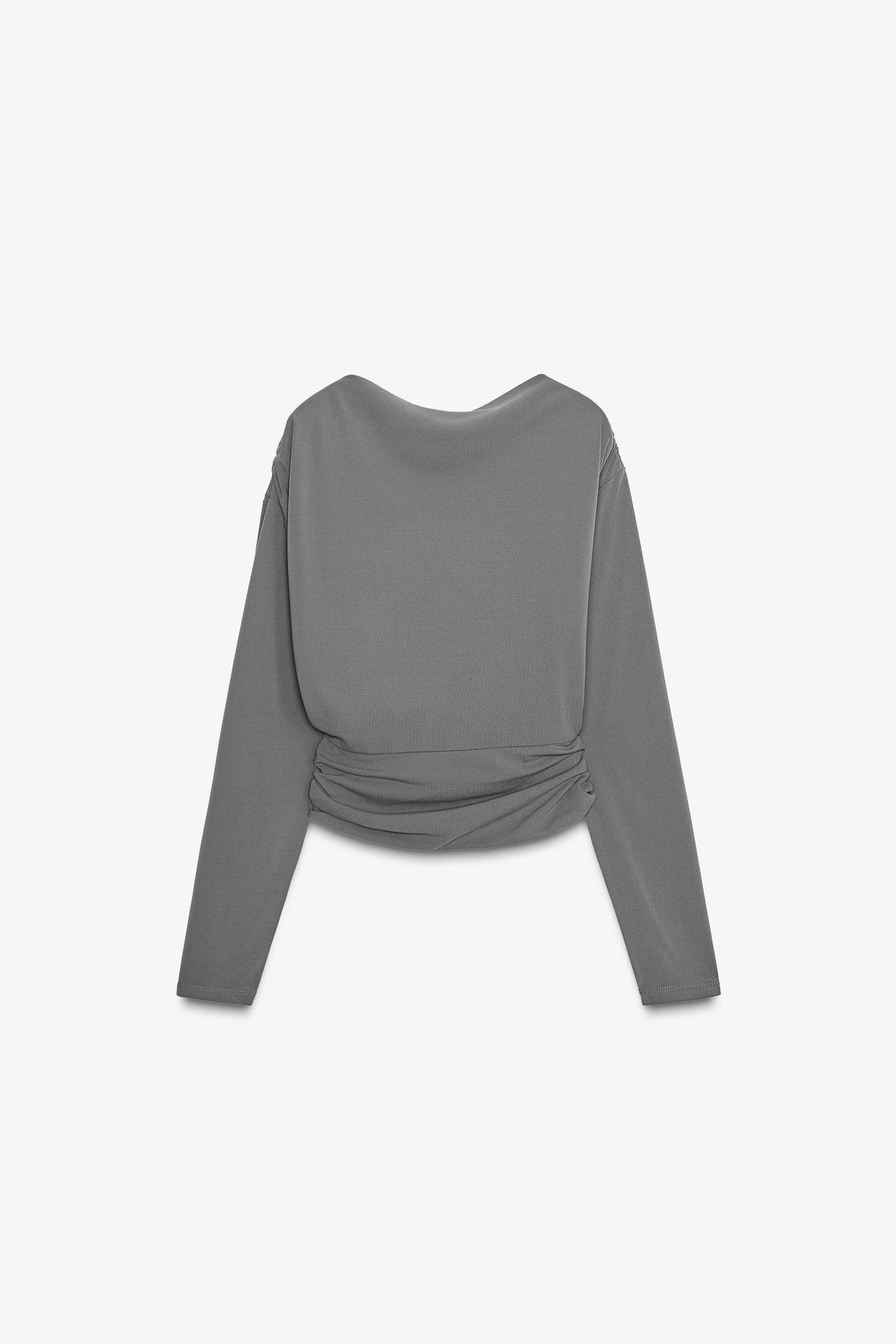 JEWEL DRAPED BACK TOP