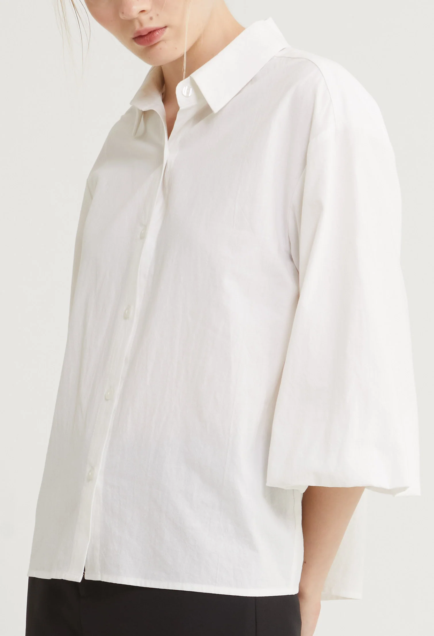 Regal Flare Button-Up Top