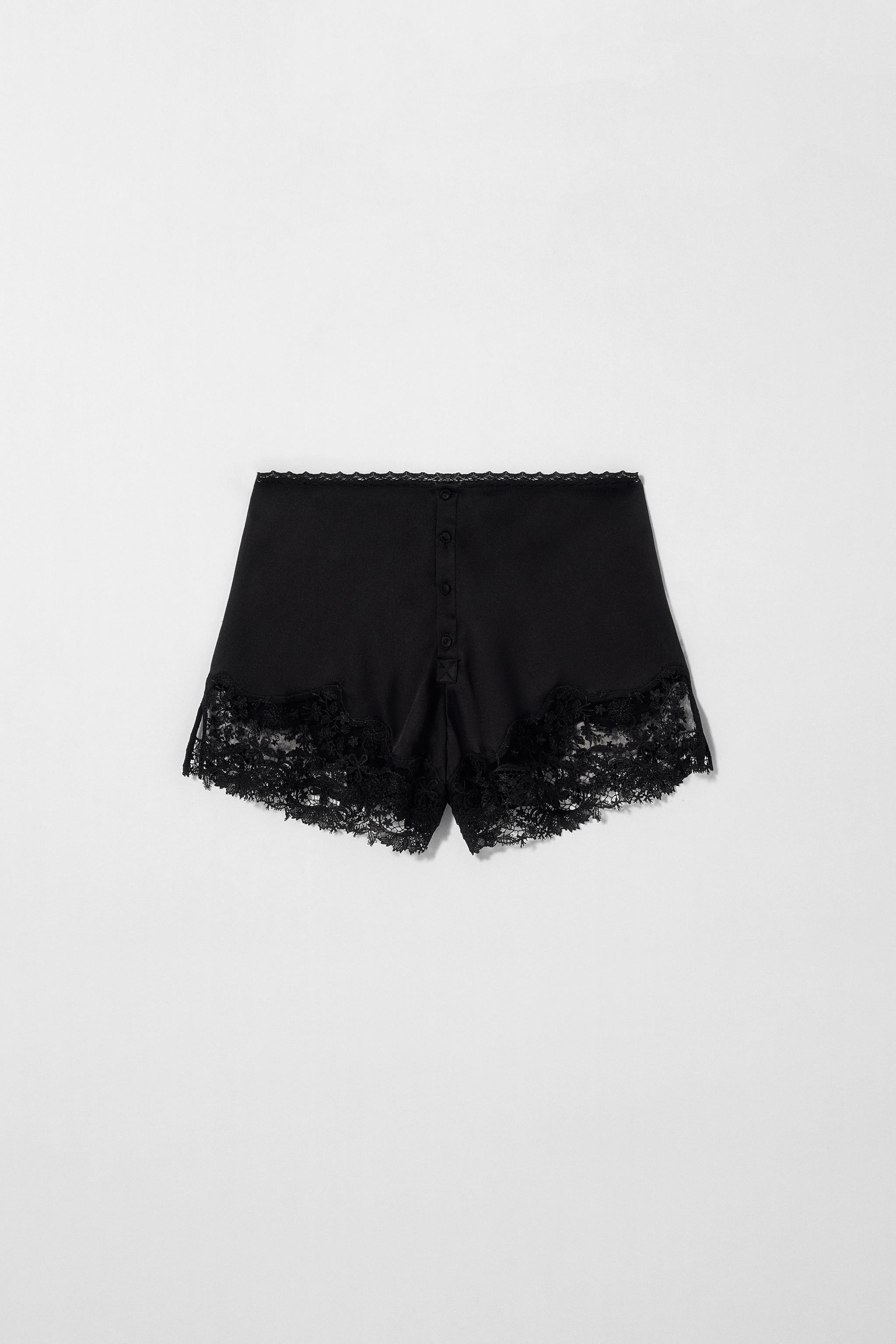 KATE MOSS X ZARA SILK LINGERIE SHORTS
