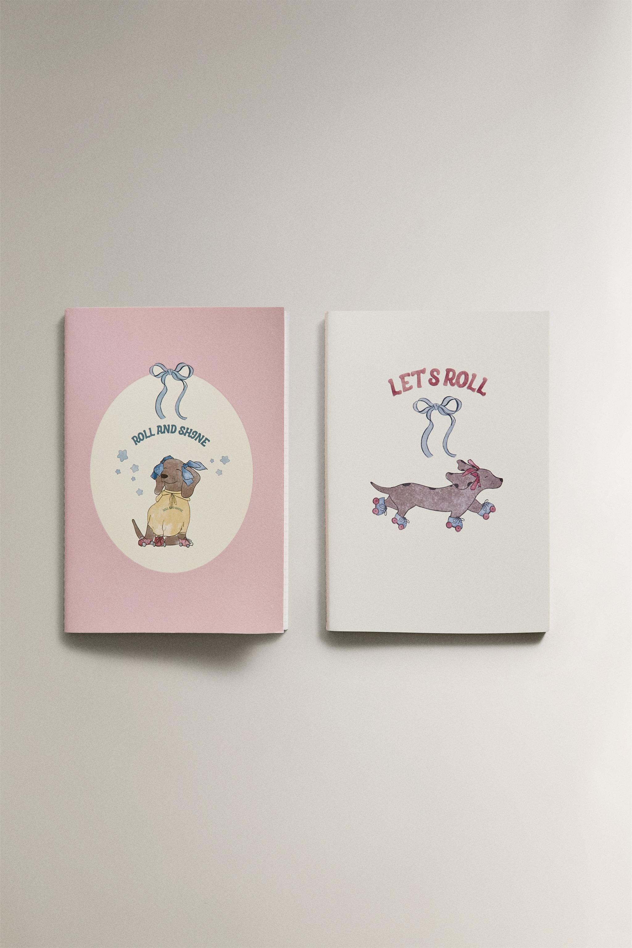 SKATING DOG NOTEBOOK (SET OF 2)