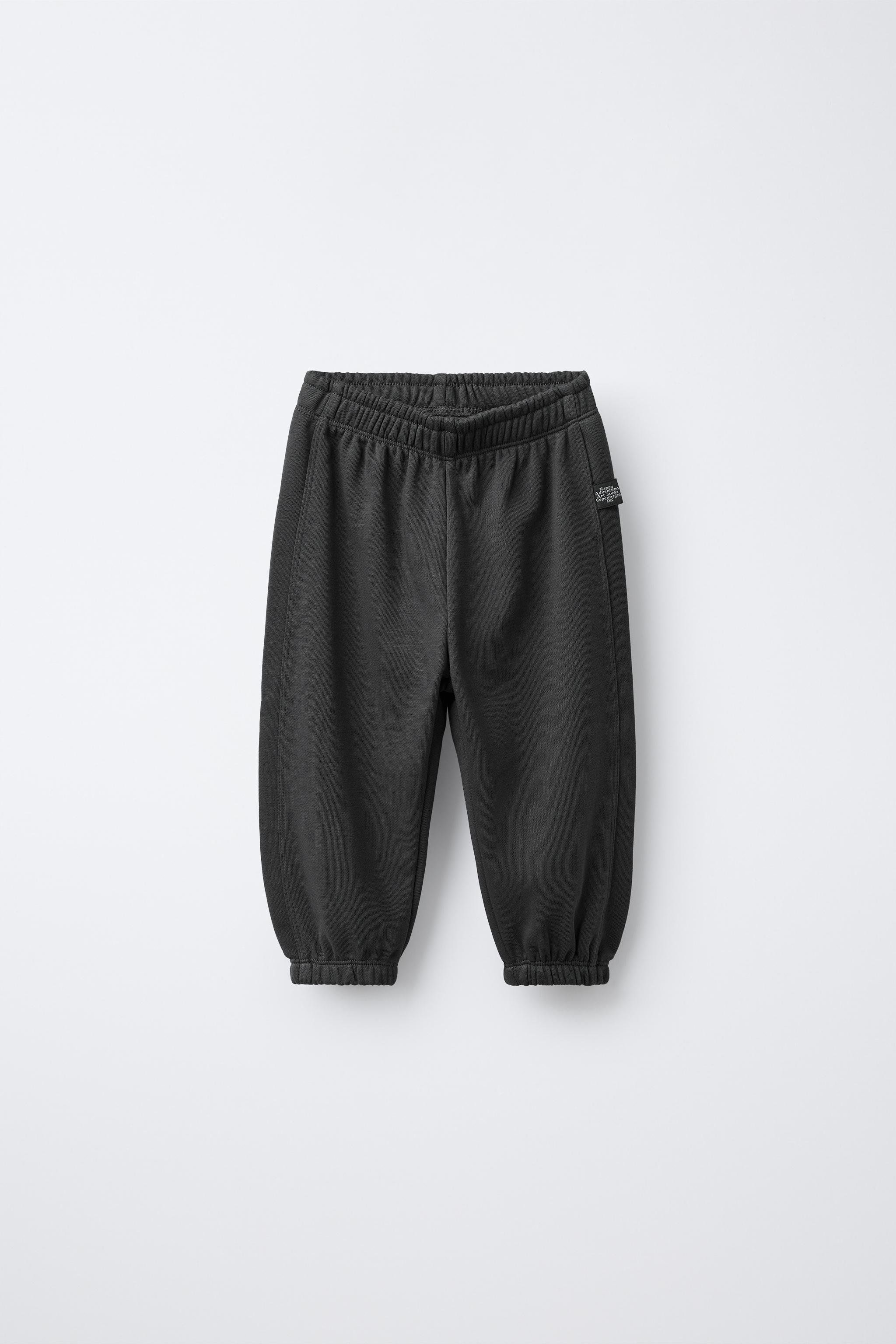 TWO-PACK OF PLUSH JOGGER PANTS WITH LABEL