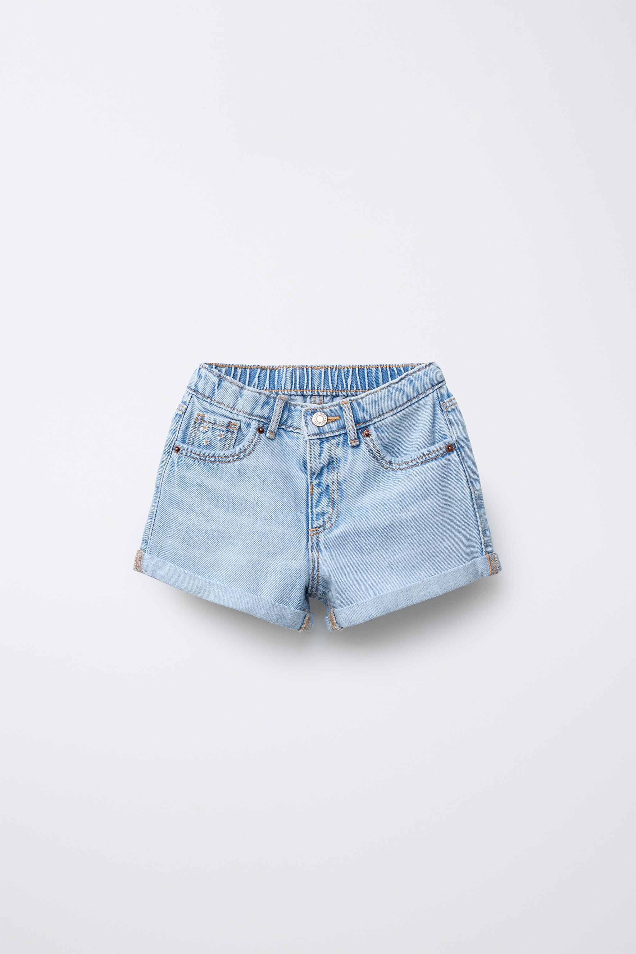 MOM FIT DENIM SHORTS