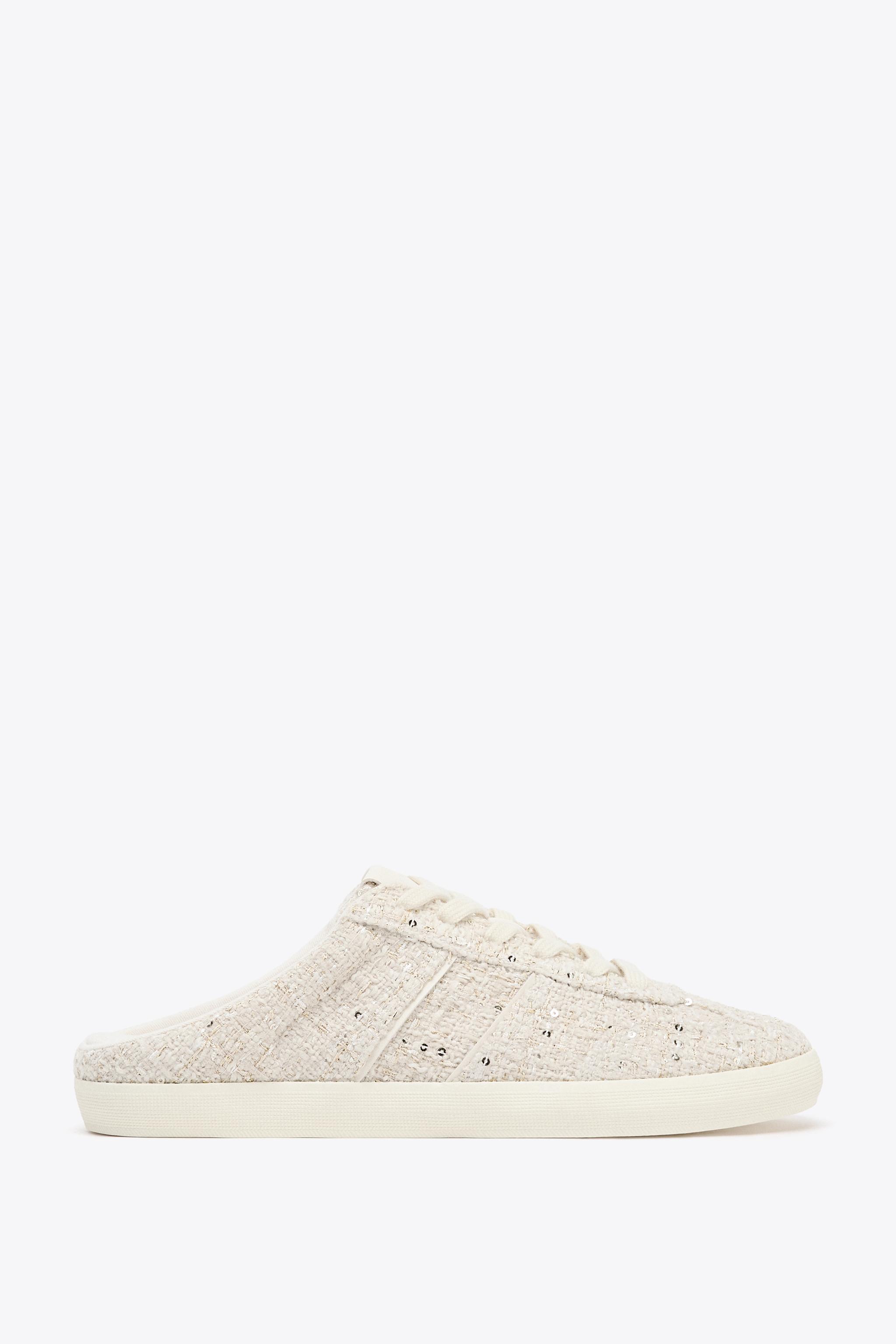 FABRIC COLLAPSIBLE HEEL SNEAKERS