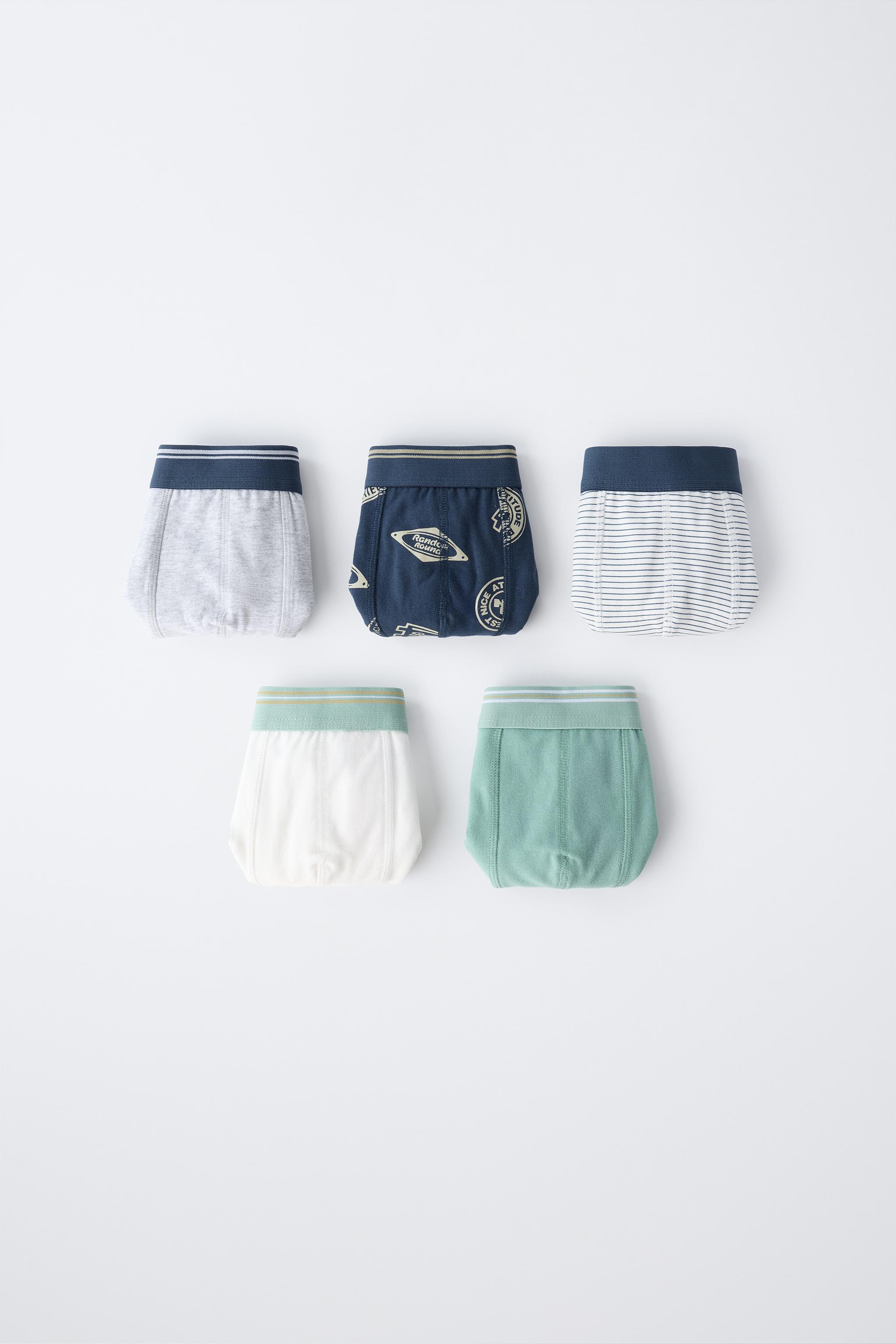AGES 6-14/ FIVE-PACK OF PRINTED BOXERS