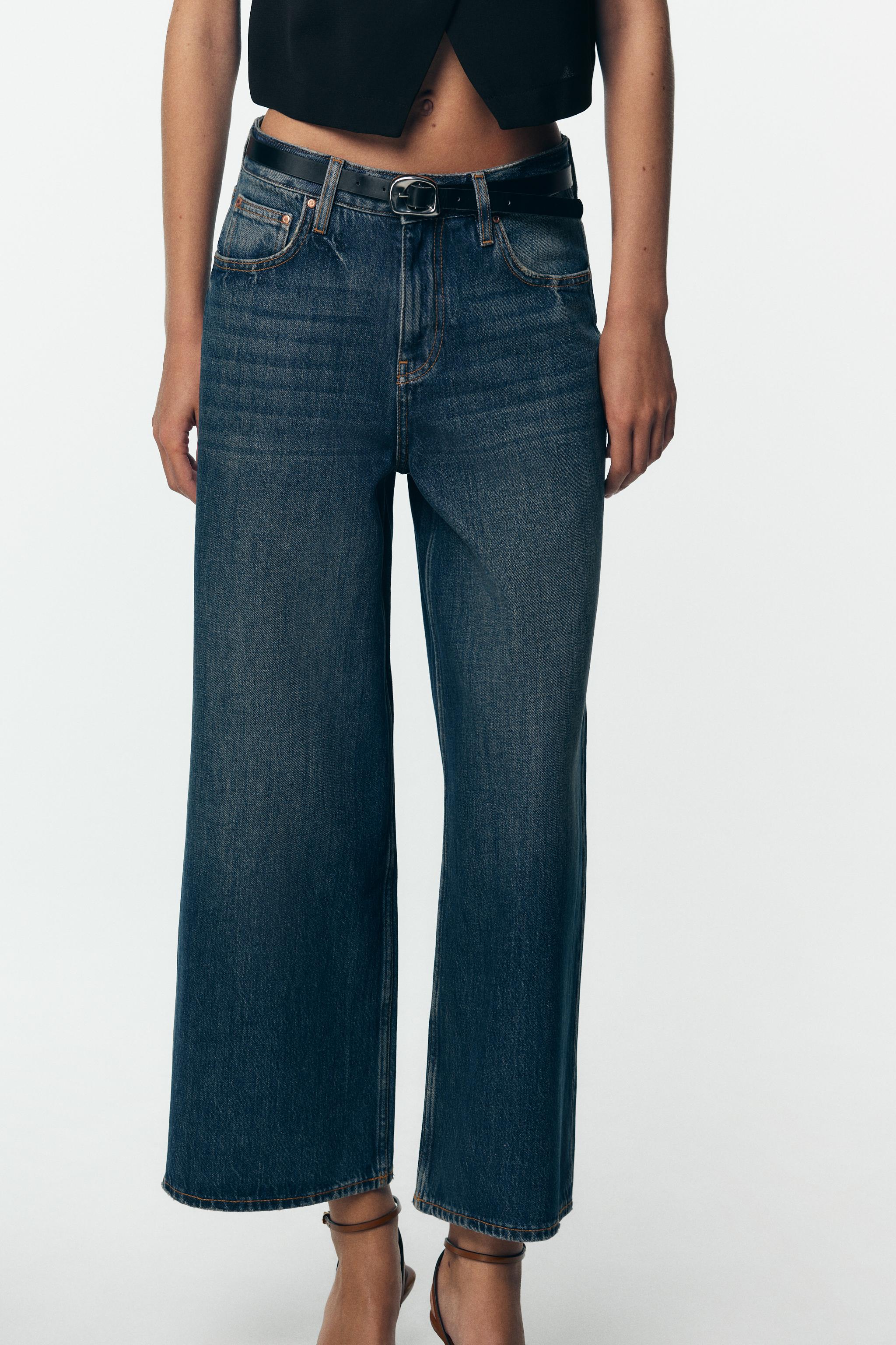 Z1975 HIGH-WAISTED CULOTTE JEANS WITH BELT