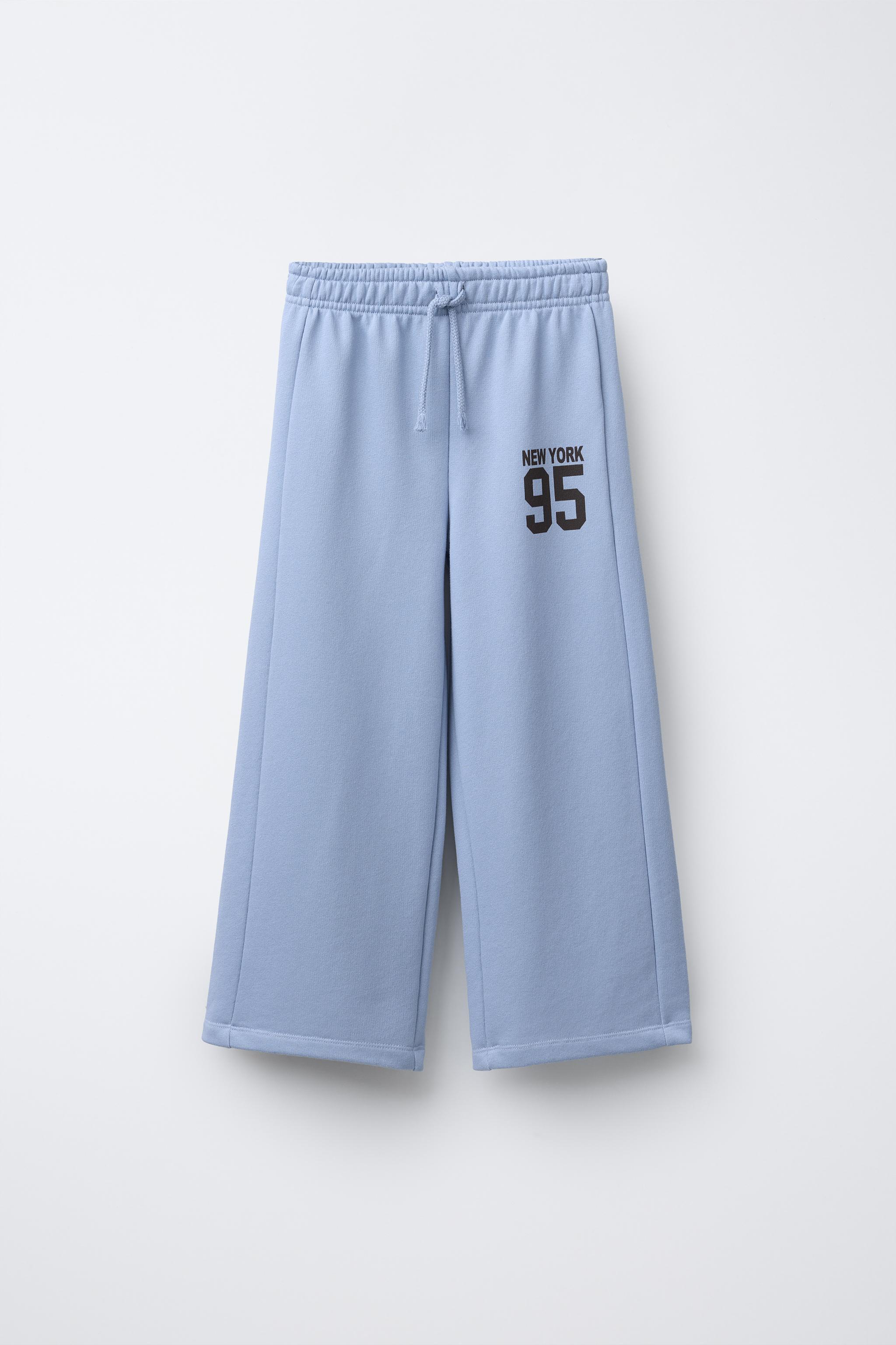 WIDE LEG PLUSH JOGGING PANTS