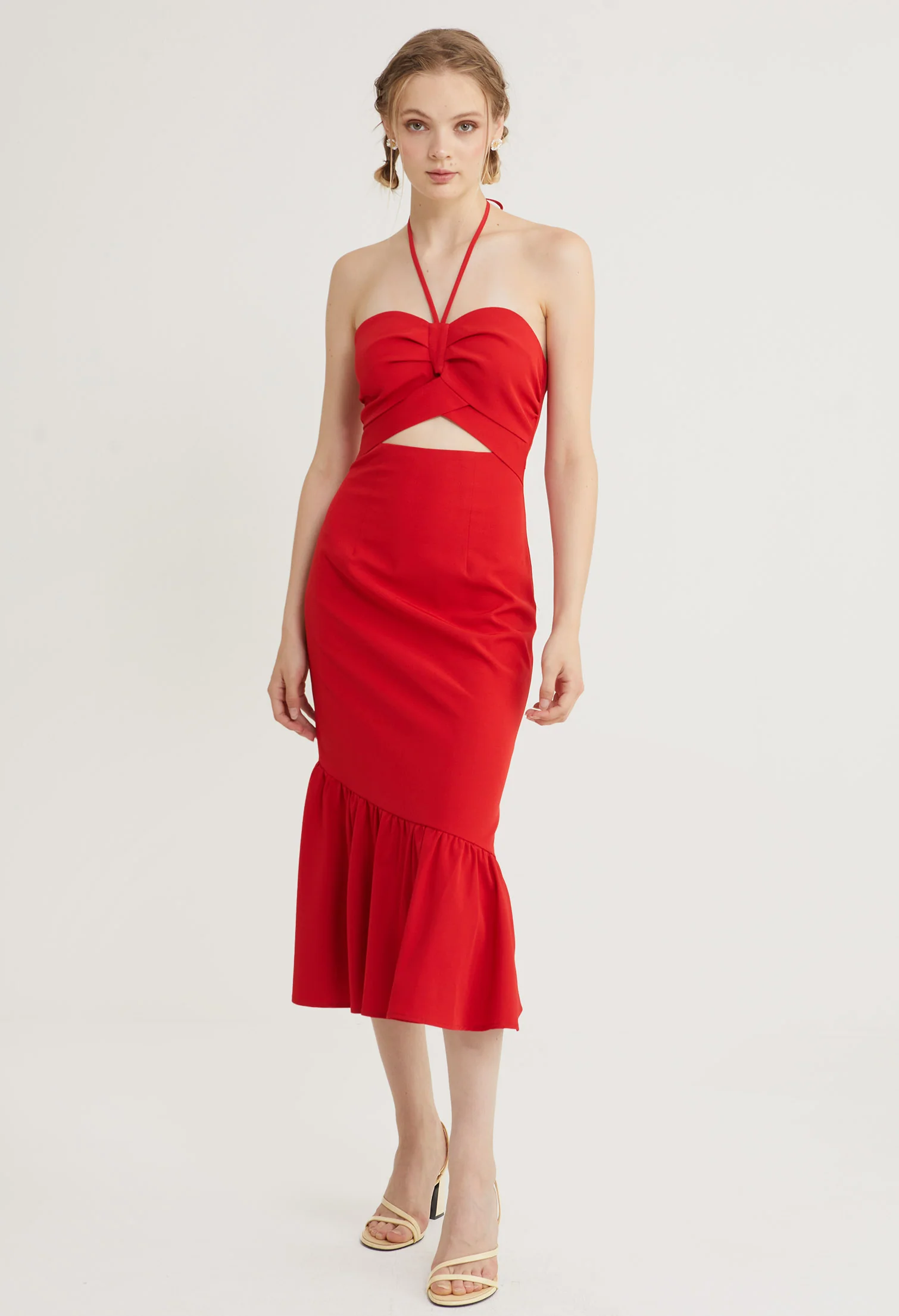 Aloha Cutout Midi Dress
