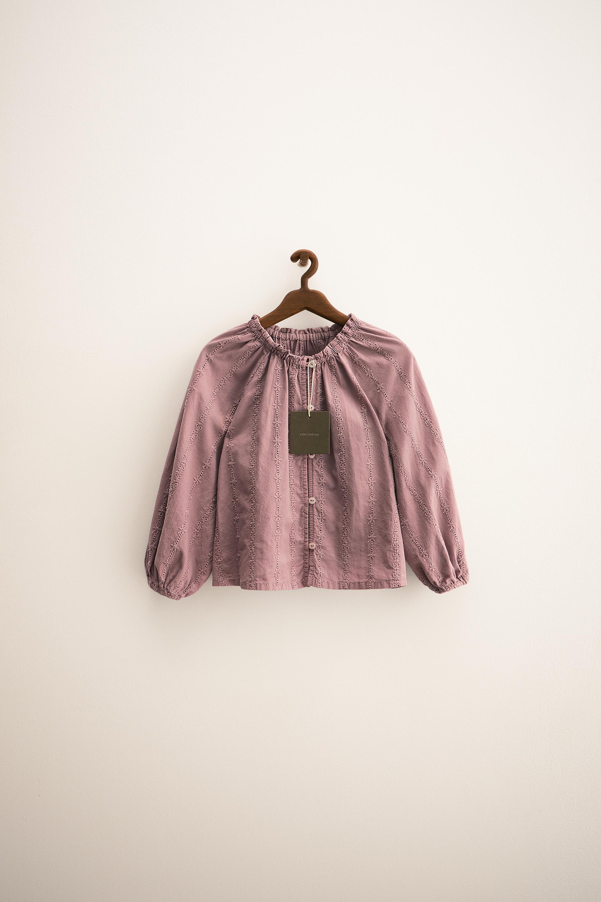 ZARA TIMELESS - SWISS EMBROIDERED BLOUSE