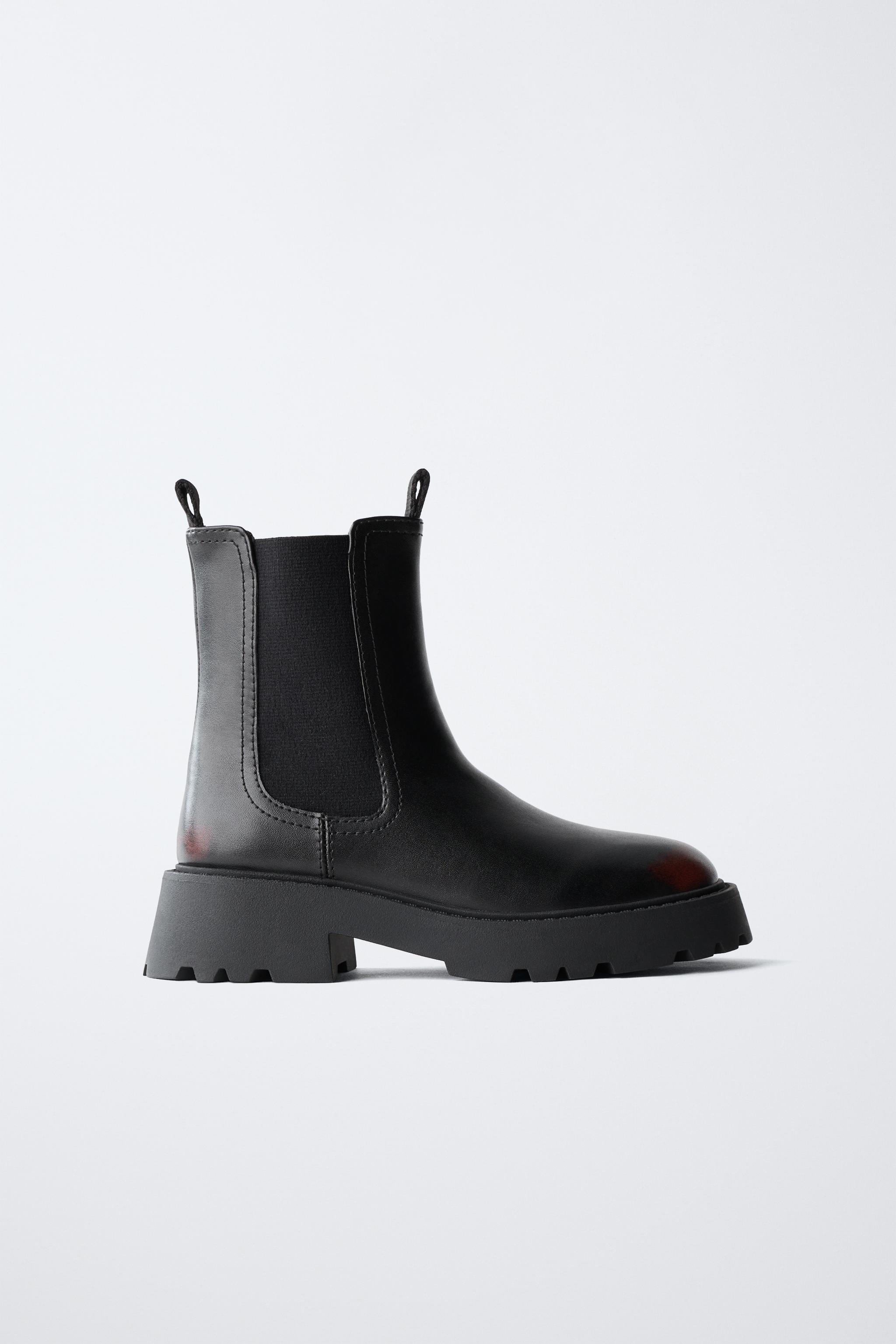 BRUSHED ANKLE BOOTS