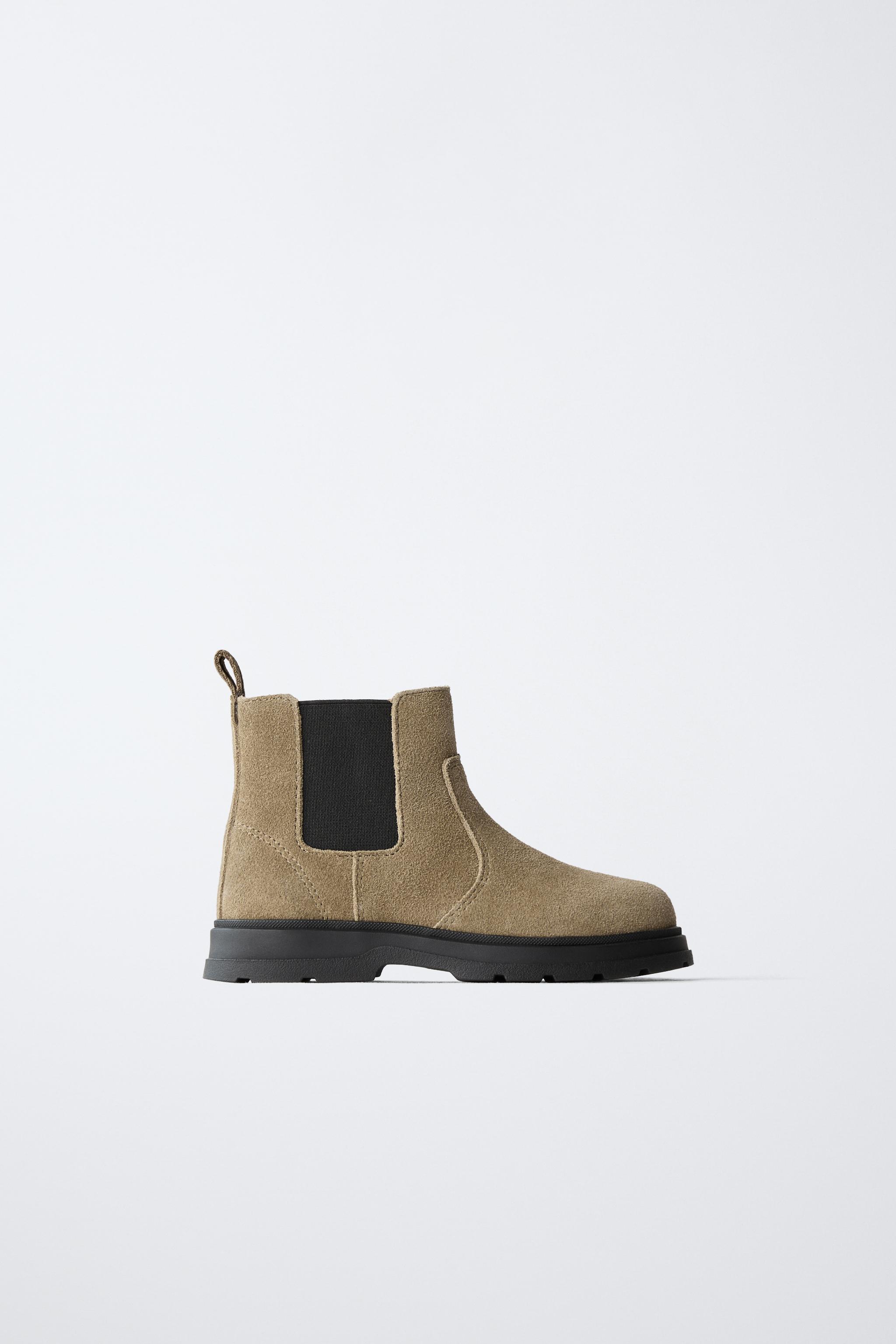 SPLIT LEATHER BOOTS