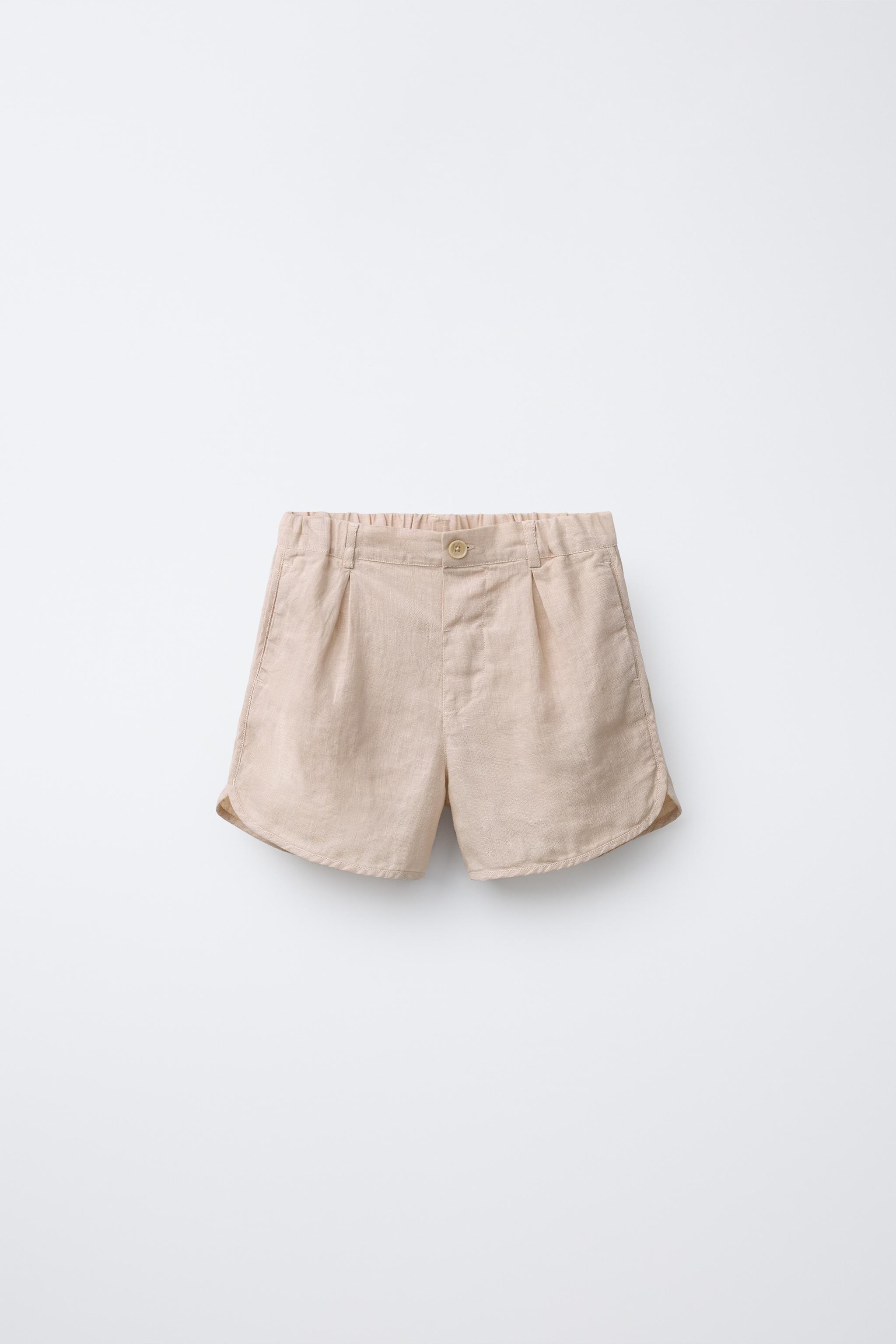 100% LINEN SHORTS