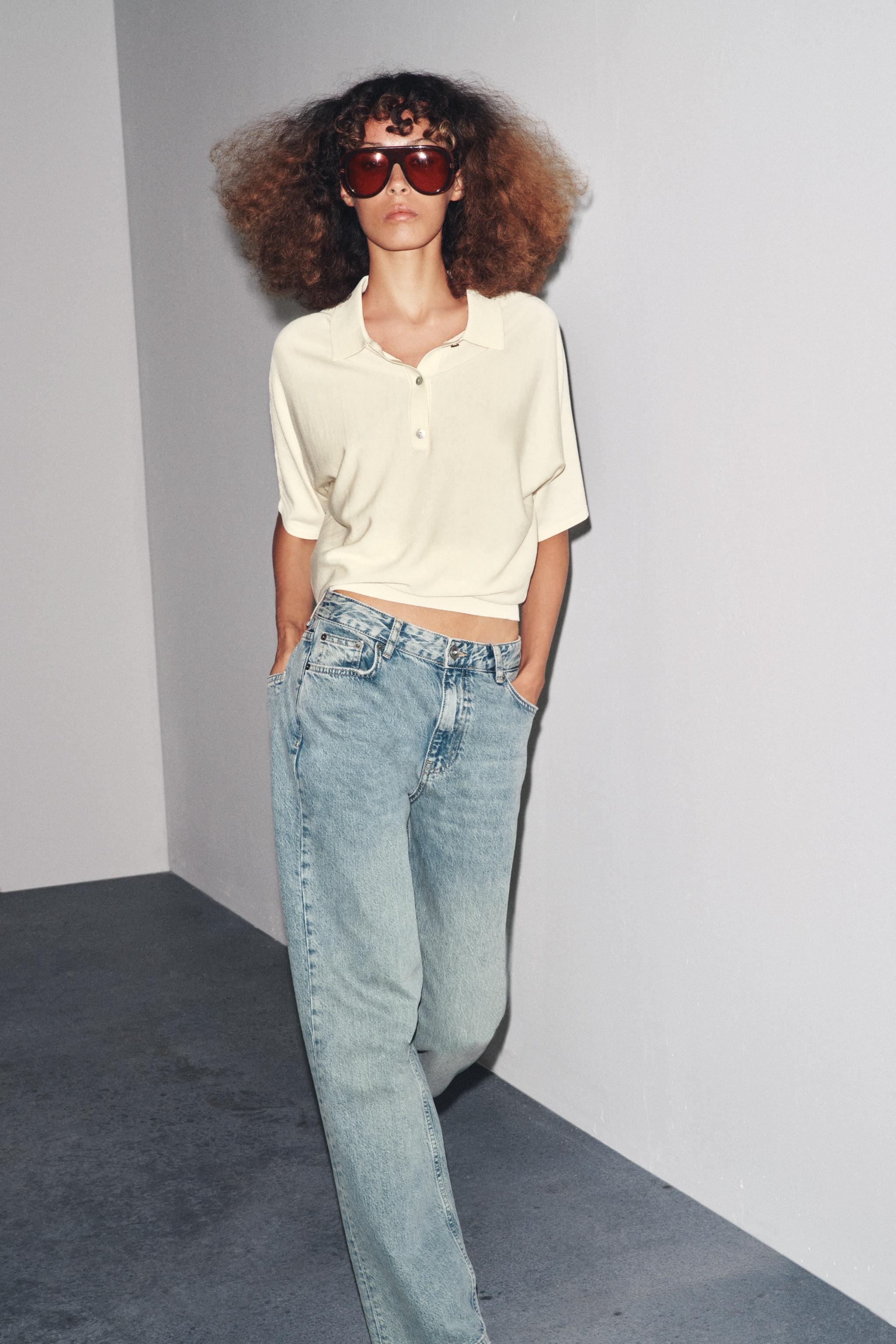 ZW COLLECTION RELAXED MID-RISE JEANS