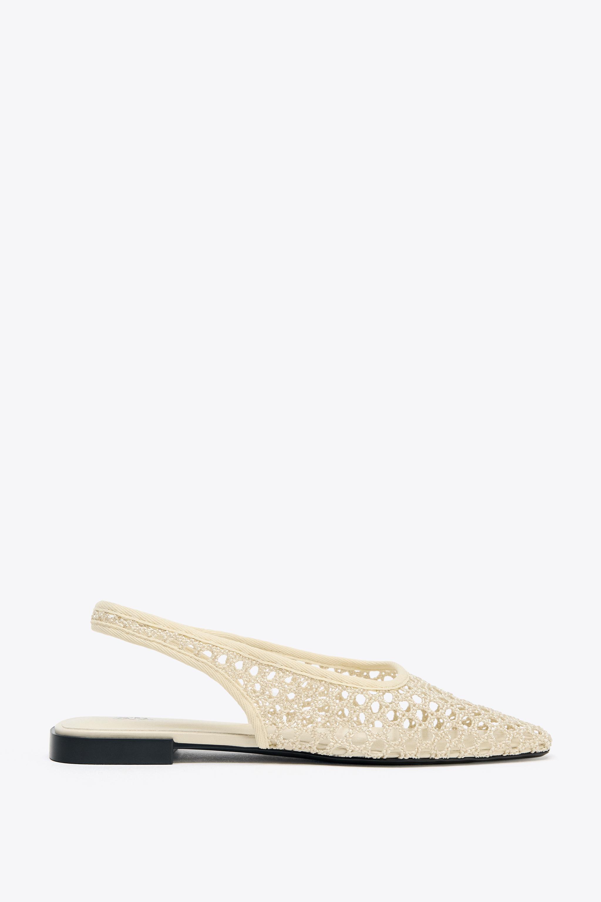 MESH SLINGBACK BALLET FLATS