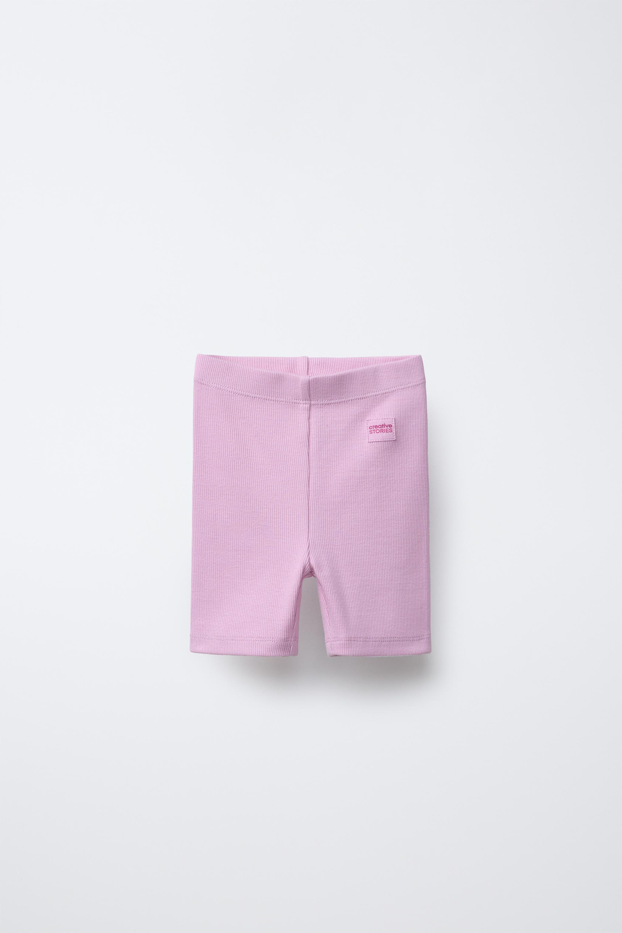 RIB-KNIT BIKE SHORTS