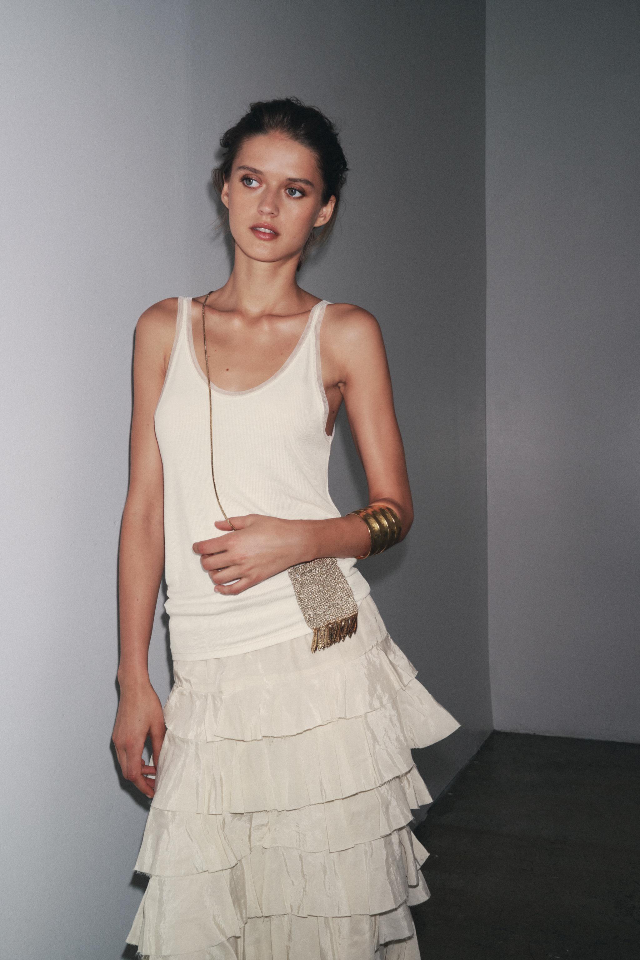COMBINED TULLE T-SHIRT