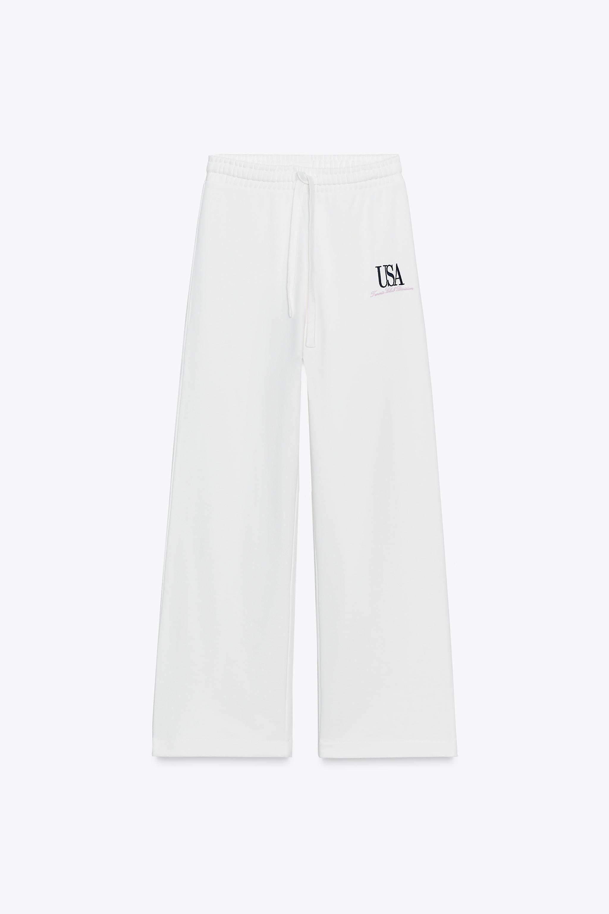 COTTON TEXT PANTS