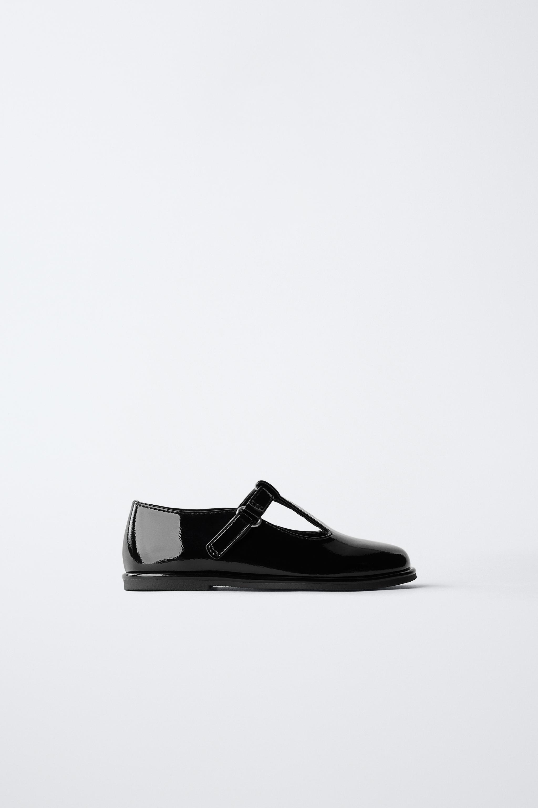 PATENT T-BAR SHOES