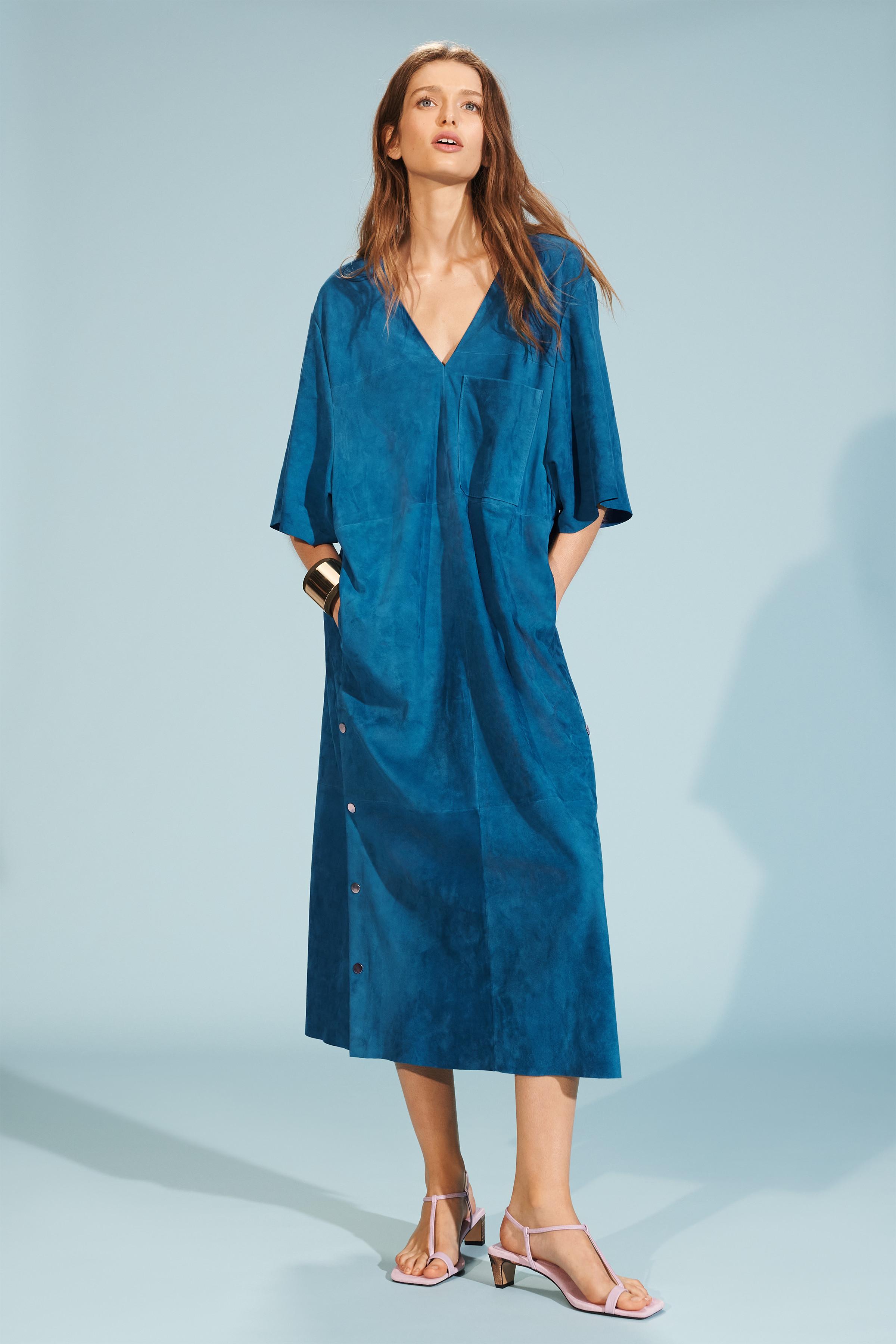 LIMITED EDITION SUEDE KAFTAN DRESS
