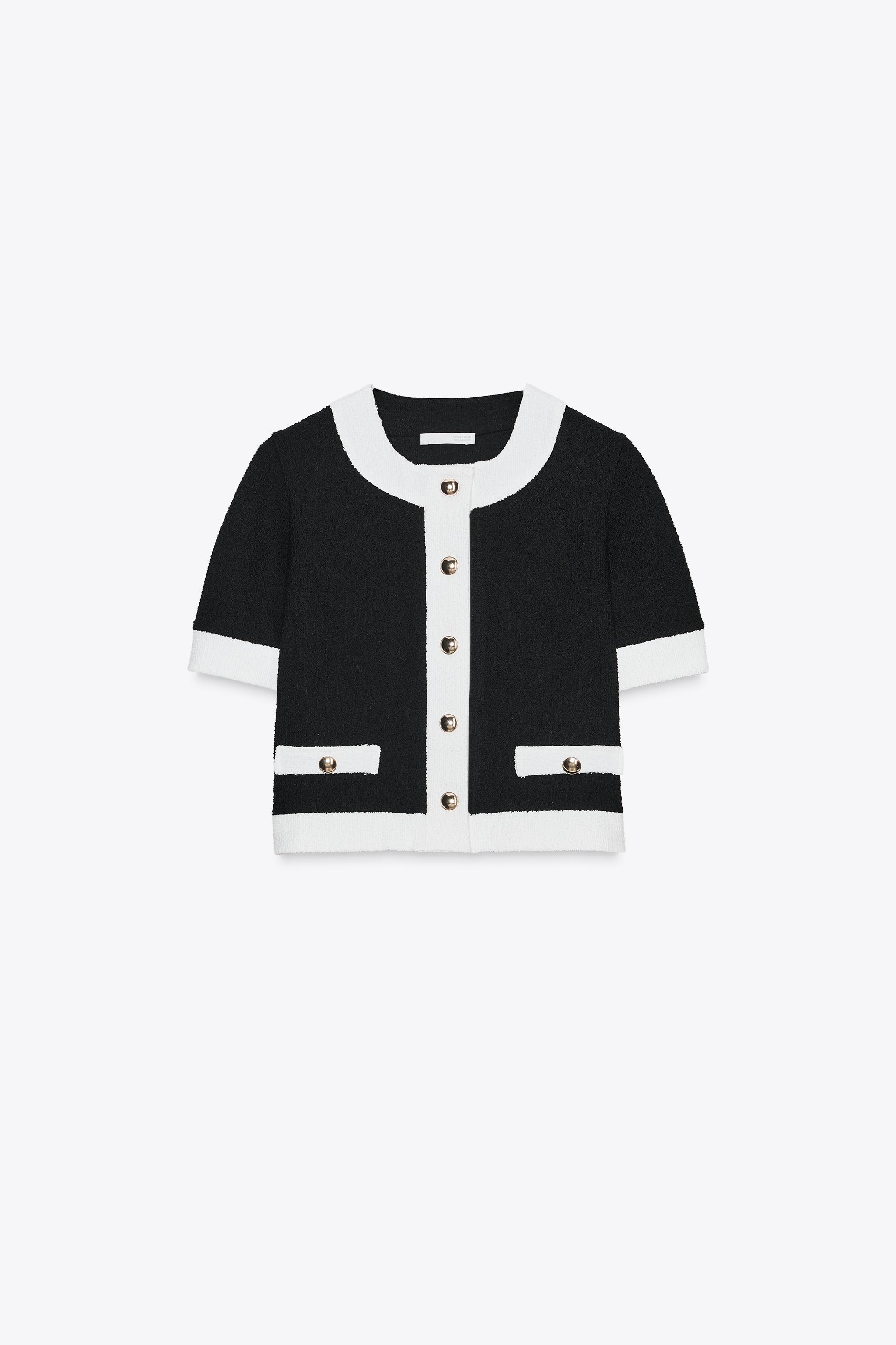 CONTRAST BOUCLÉ JACKET