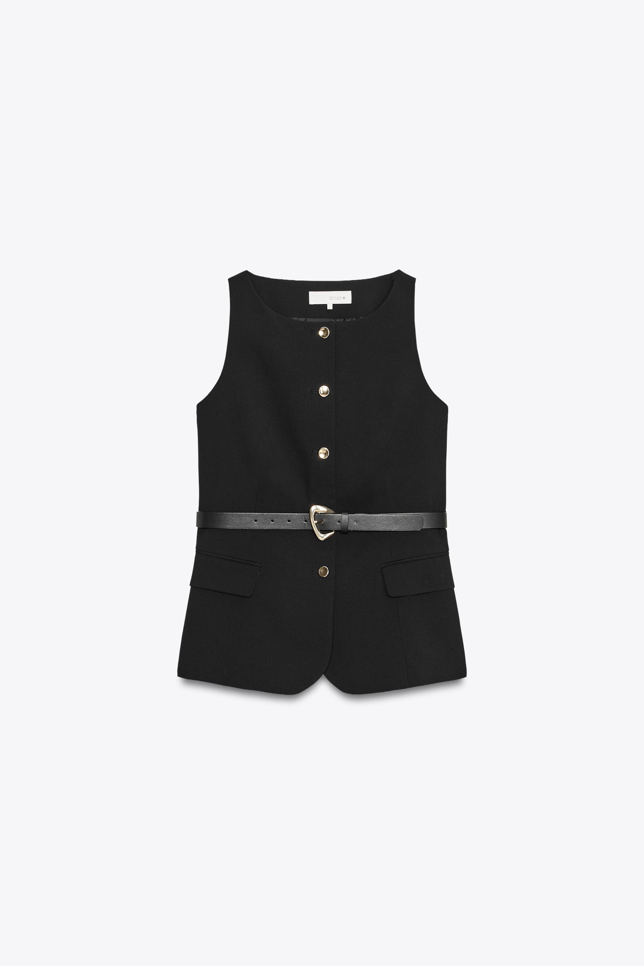 BELTED VEST