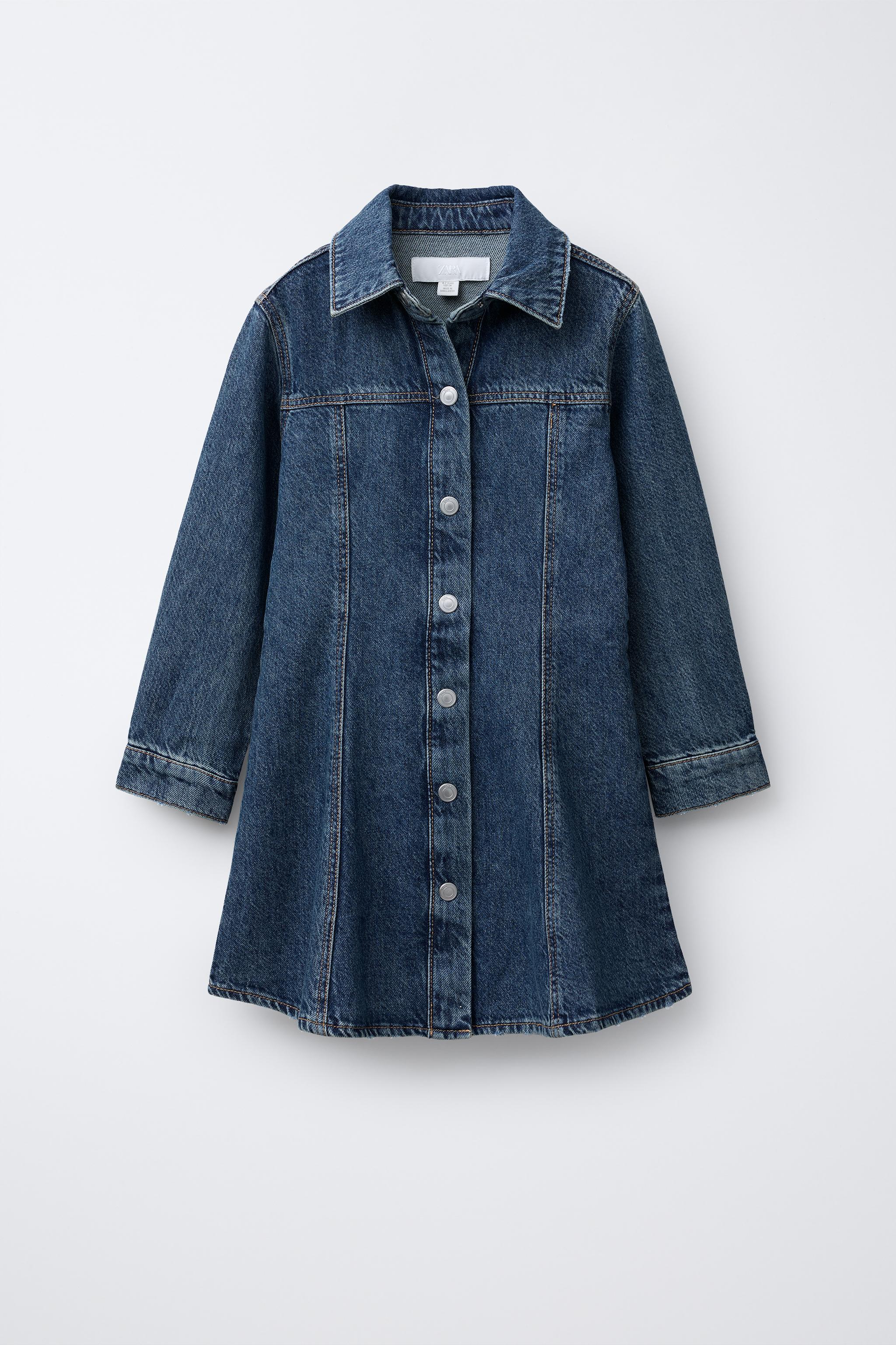 CUT-OUT DENIM DRESS