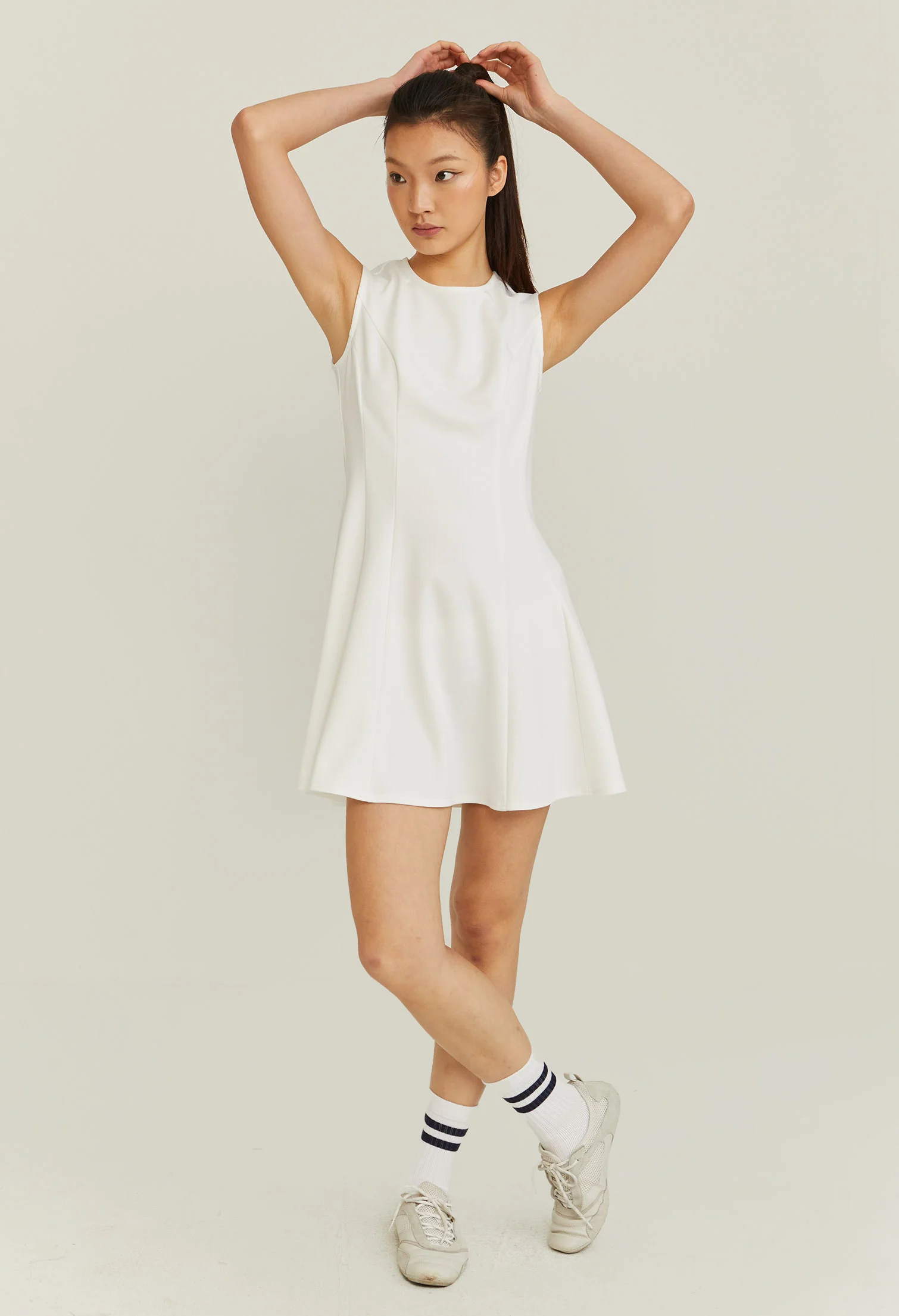 Sleeveless Flared Skater Dress