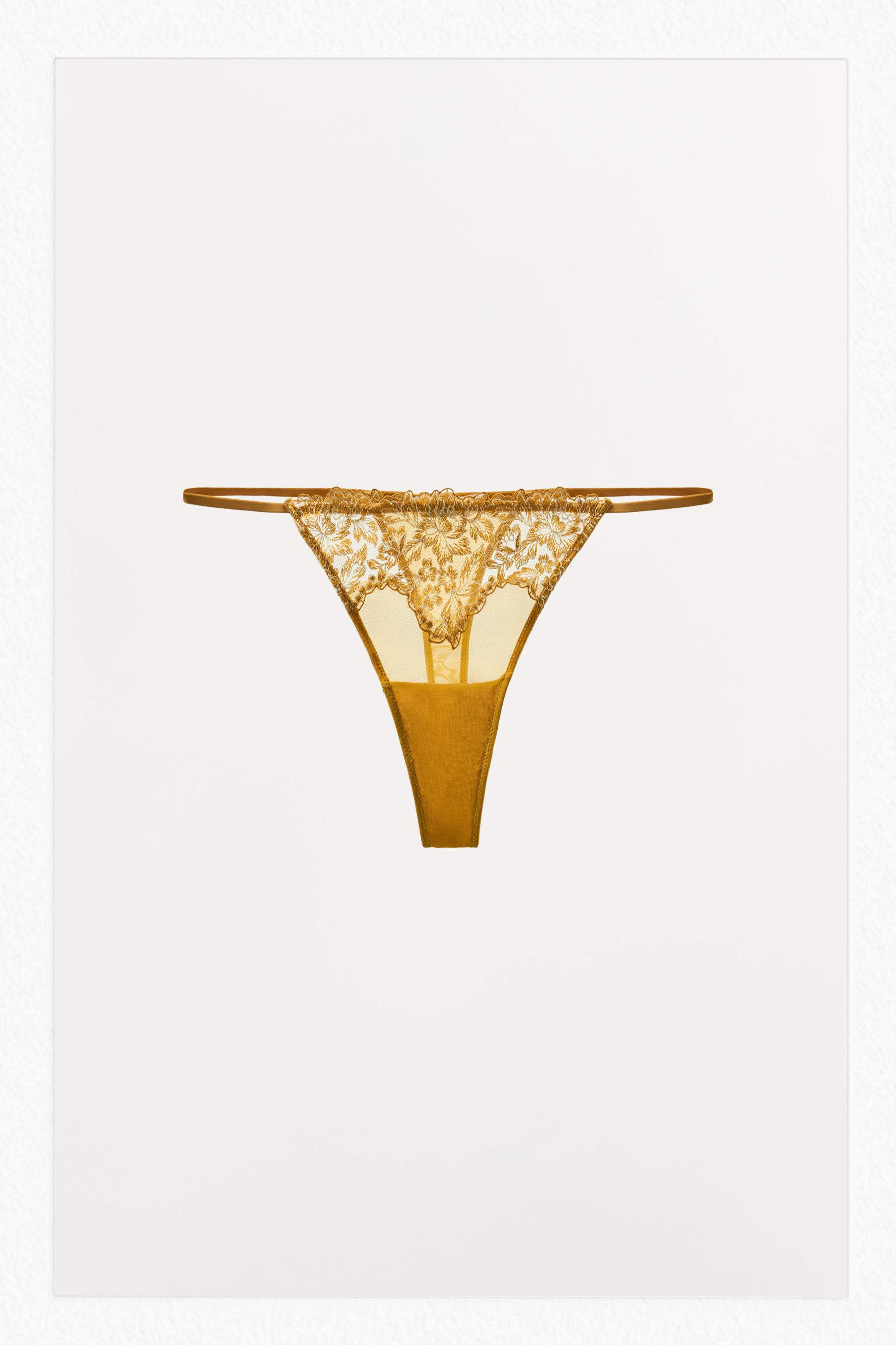 MESH LACE THONG