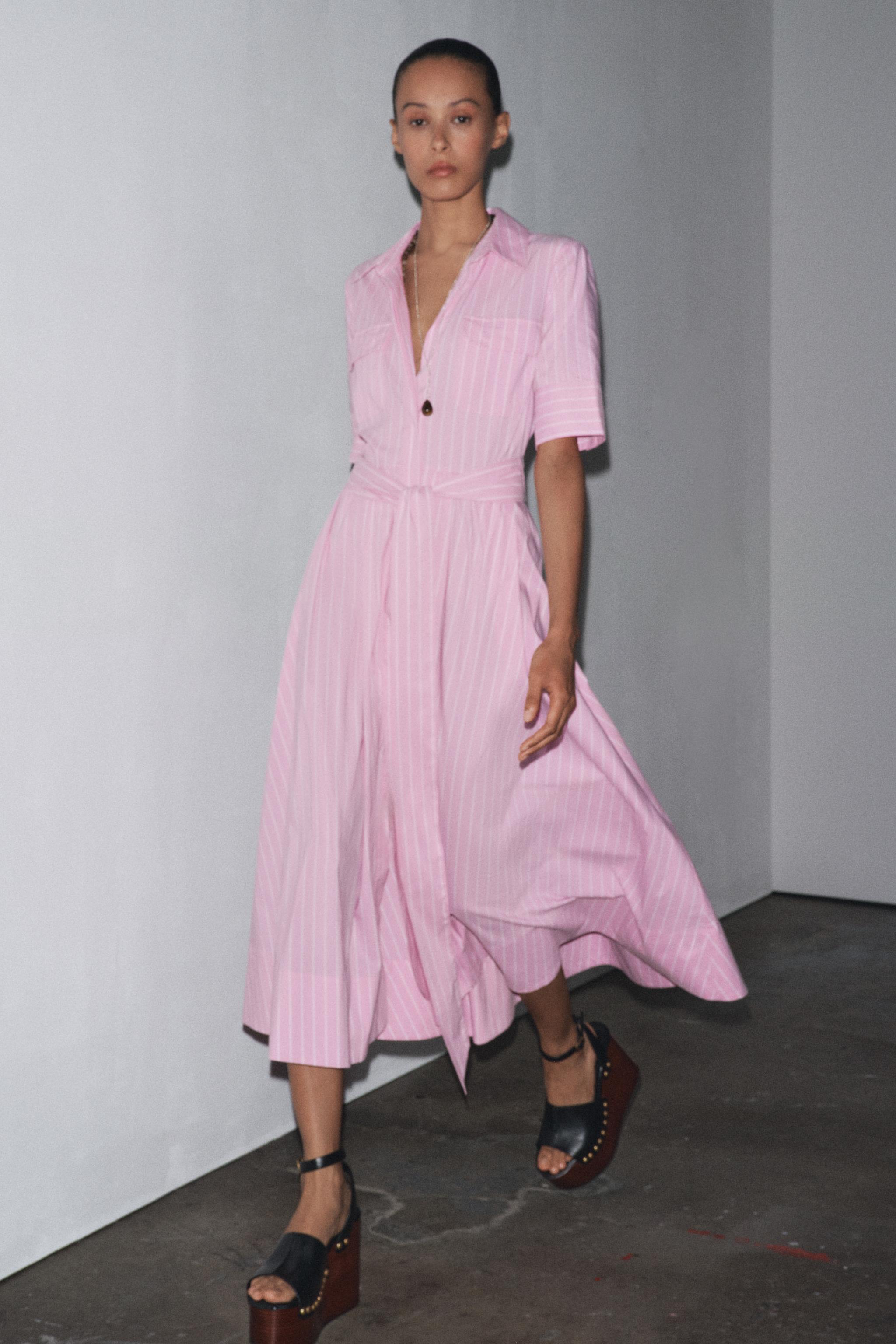 ZW COLLECTION POPLIN SHIRT DRESS