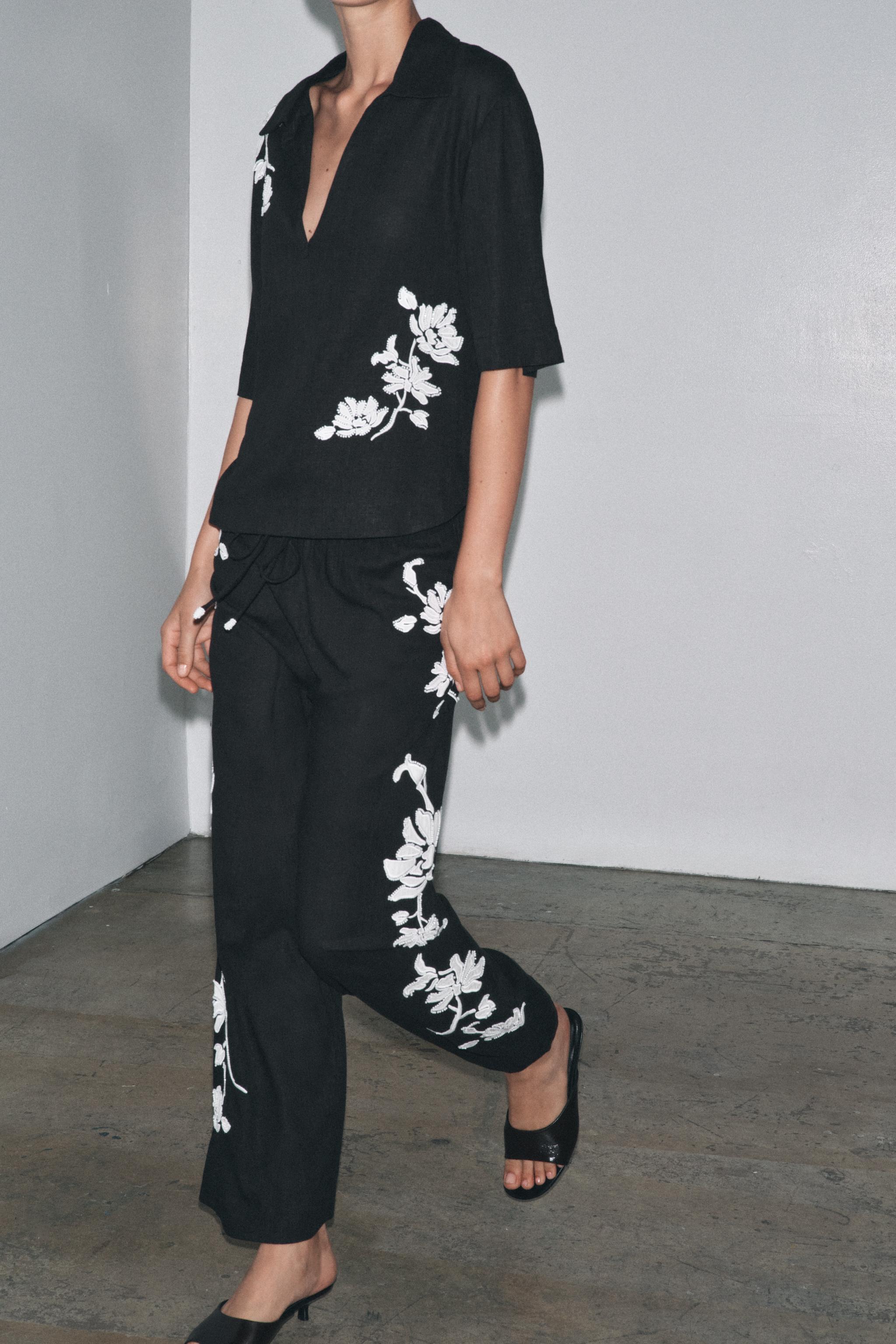 EMBROIDERED BEADED SHIRT ZW COLLECTION