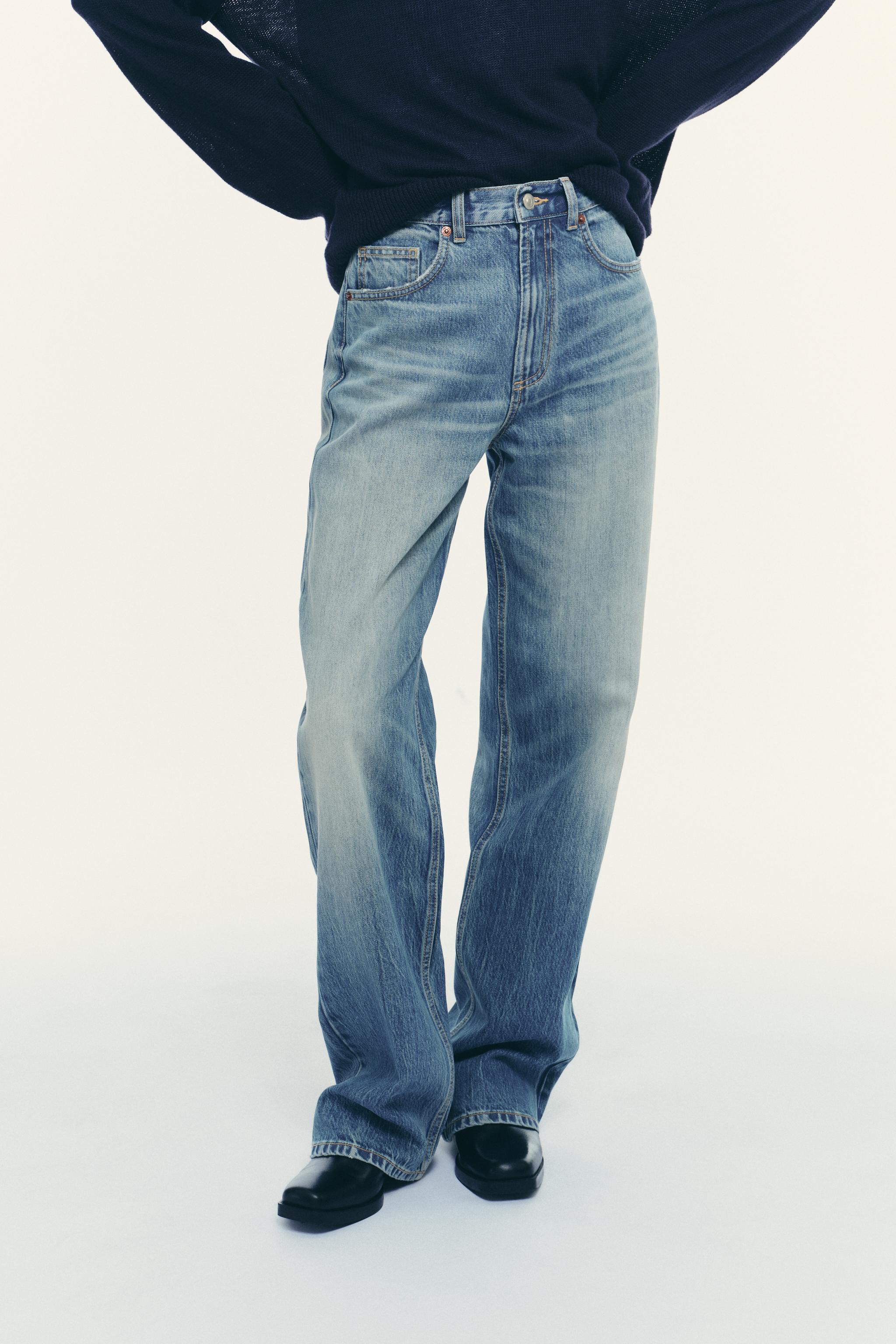 TRF HIGH WAIST WIDE LEG FULL LENGTH JEANS
