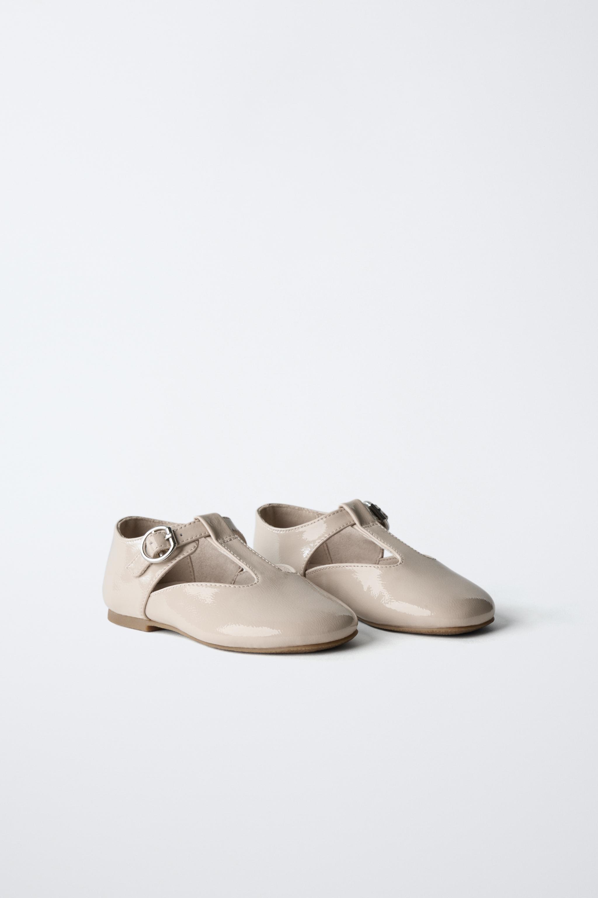 PATENT T-STRAP SHOES