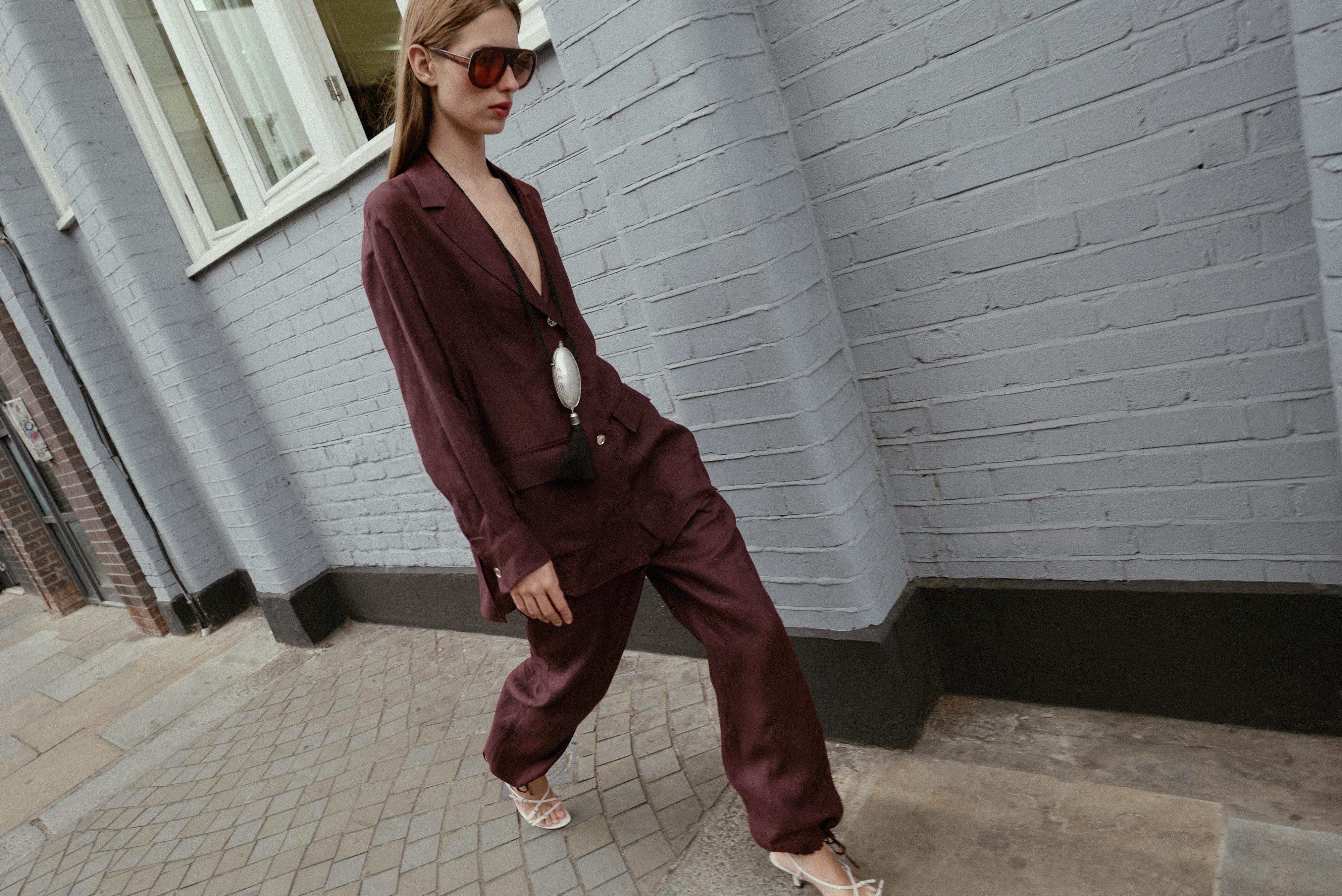 LINEN BALLOON PANTS