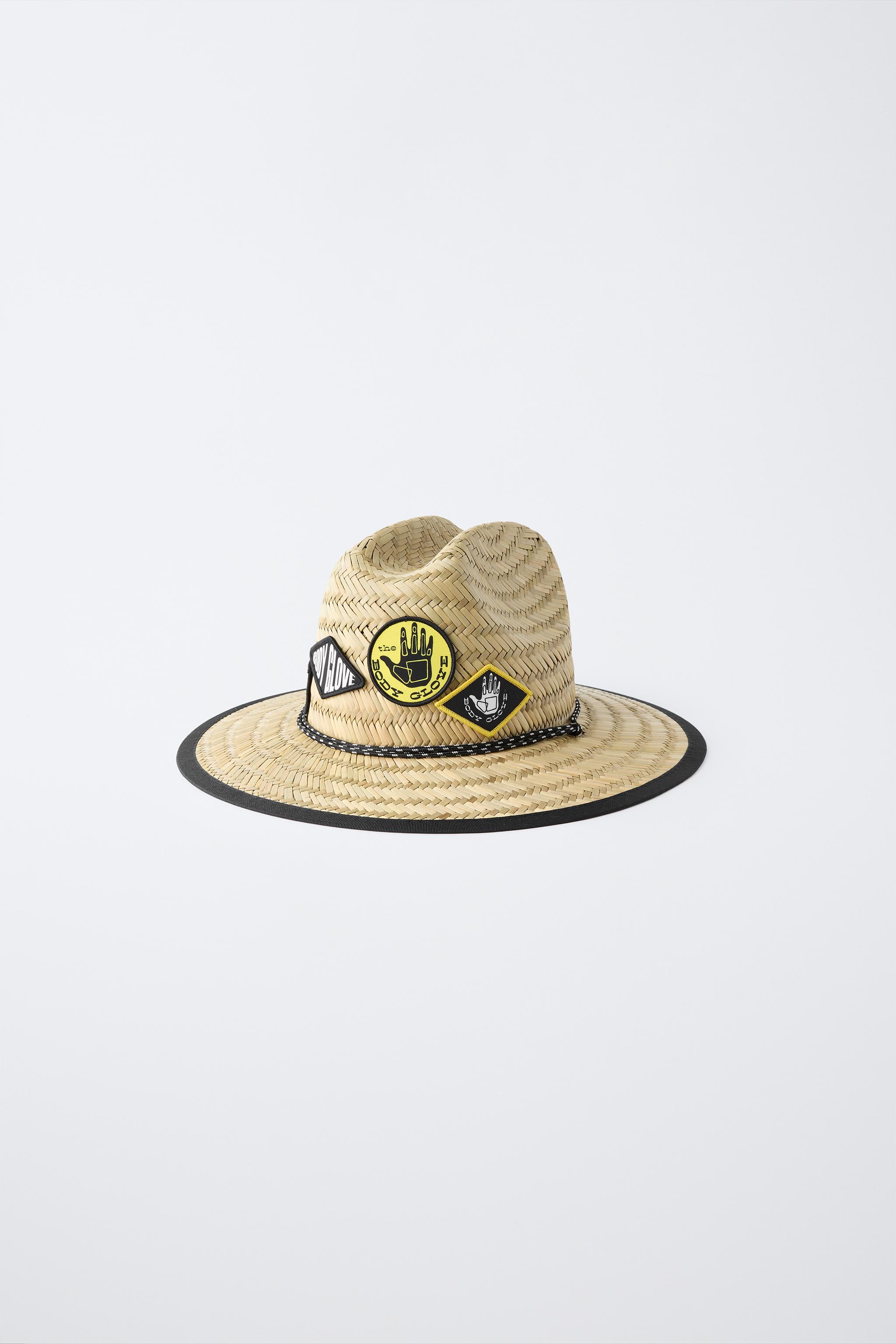 AGES 6-14/ BODY GLOVE © STRAW-LOOK PATCH HAT