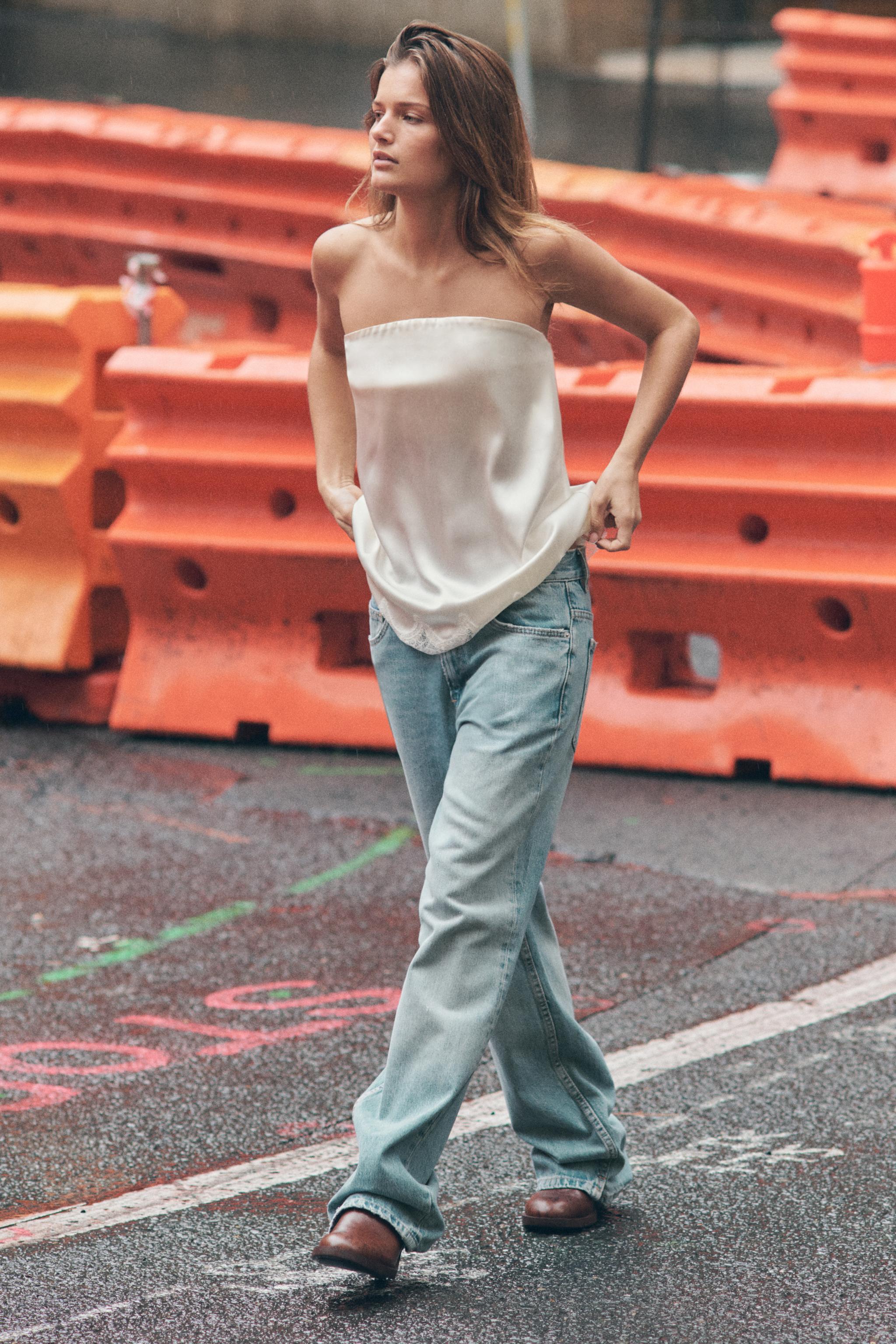 TRF LOW RISE STRAIGHT JEANS