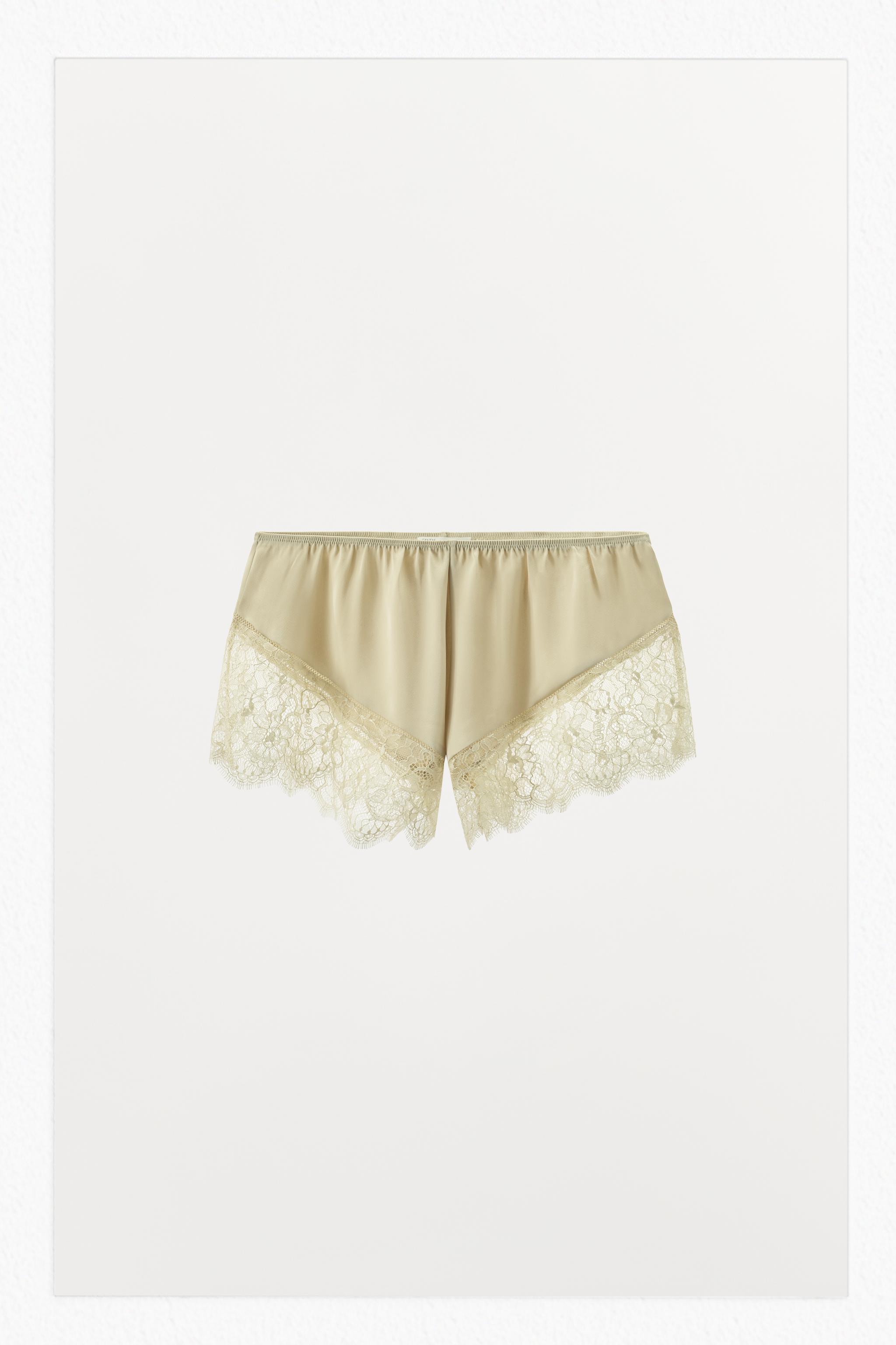 LIMITED EDITION SATIN EFFECT LACE SHORTS