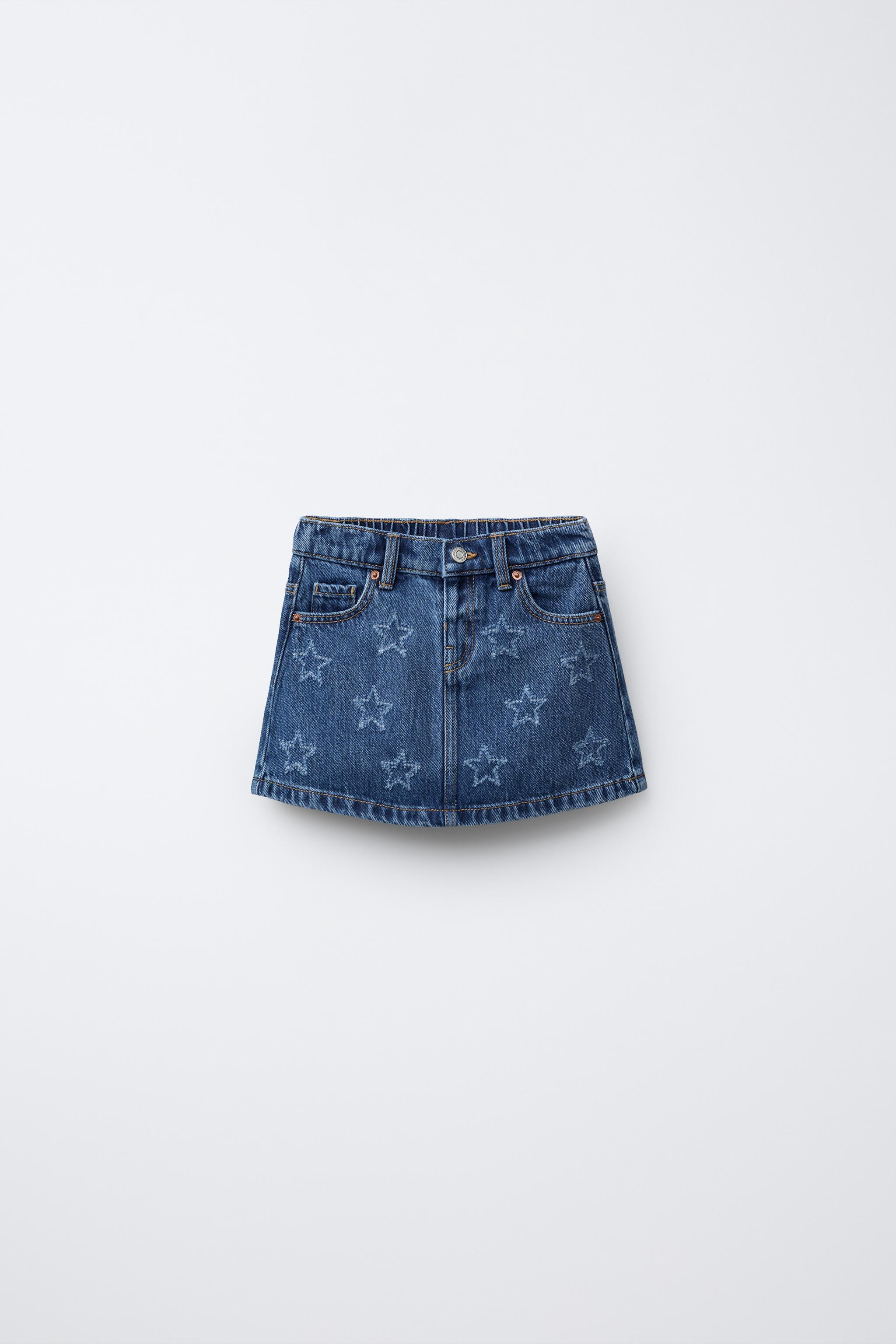 STAR DENIM SKIRT