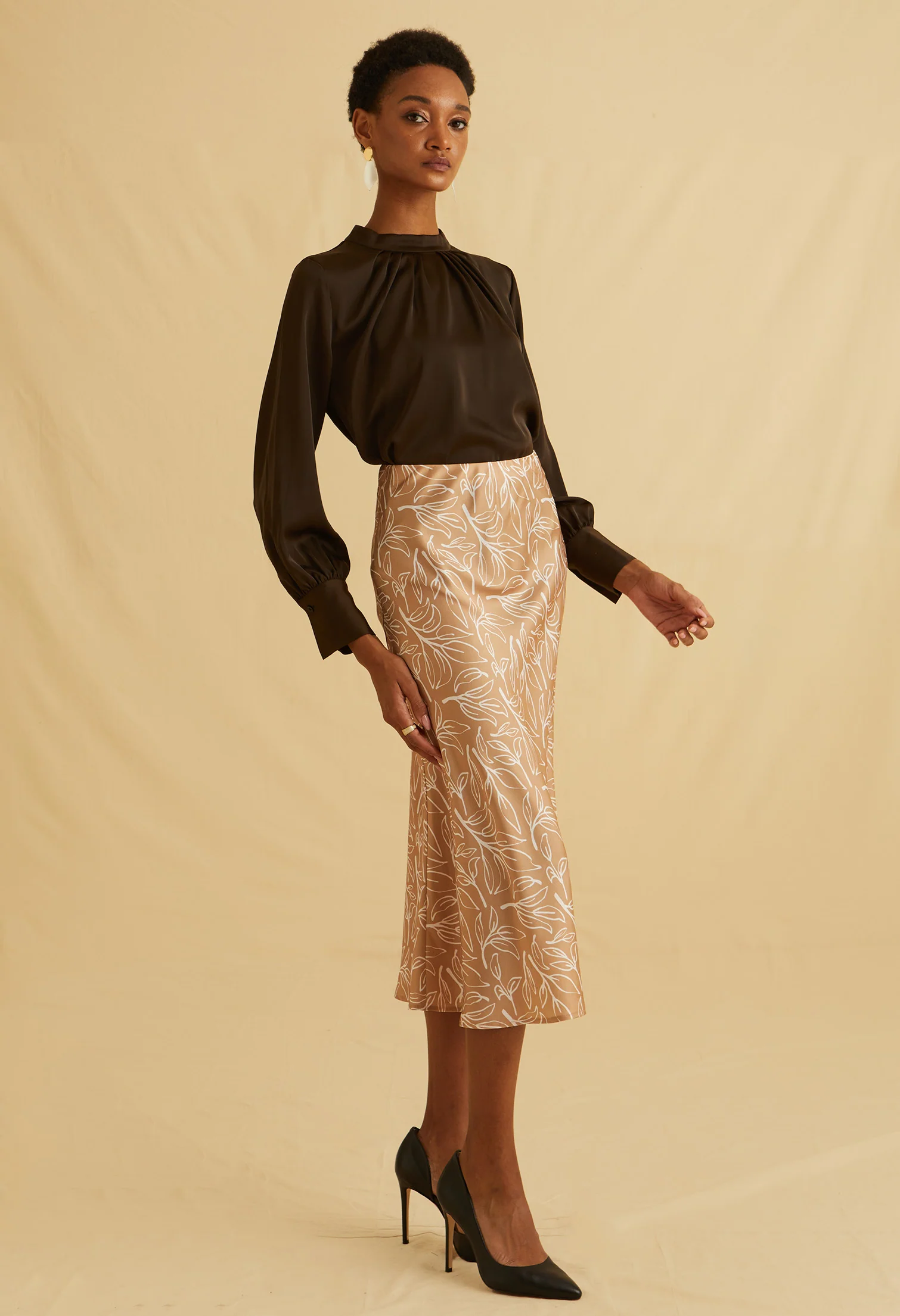 Pastel Bloom Midi Skirts