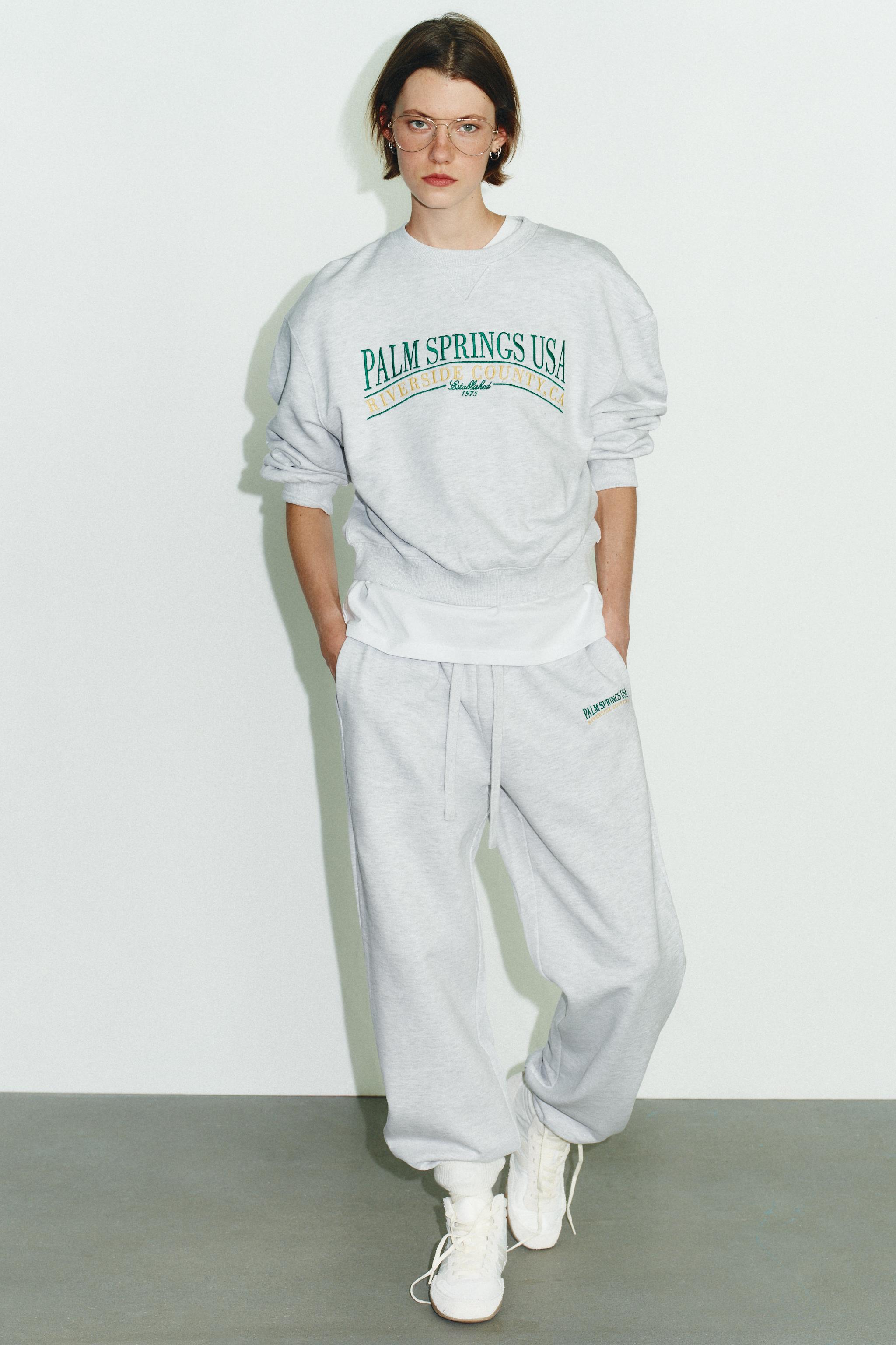 COTTON TEXT SWEATSHIRT
