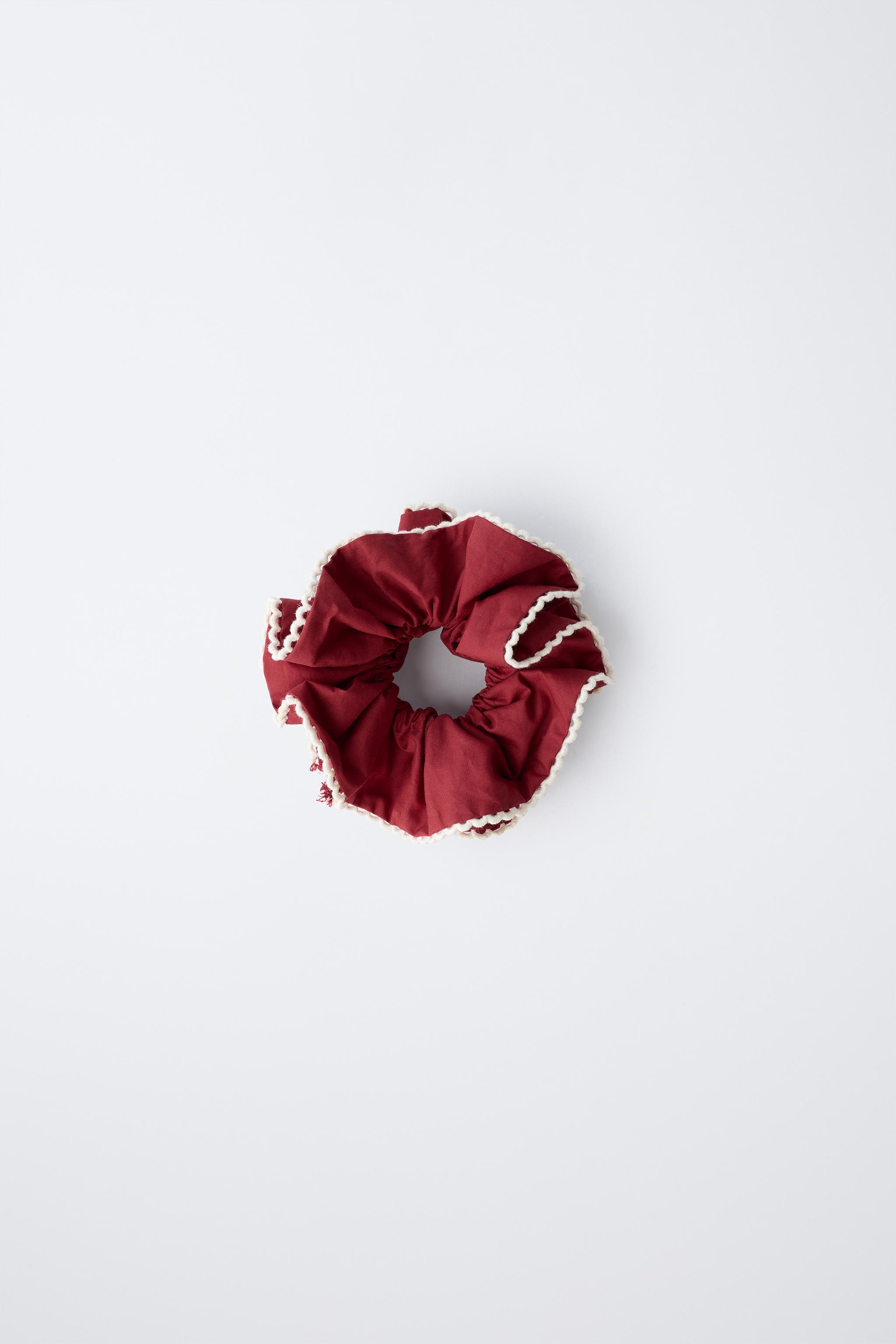 CONTRAST TRIM HAIR TIE