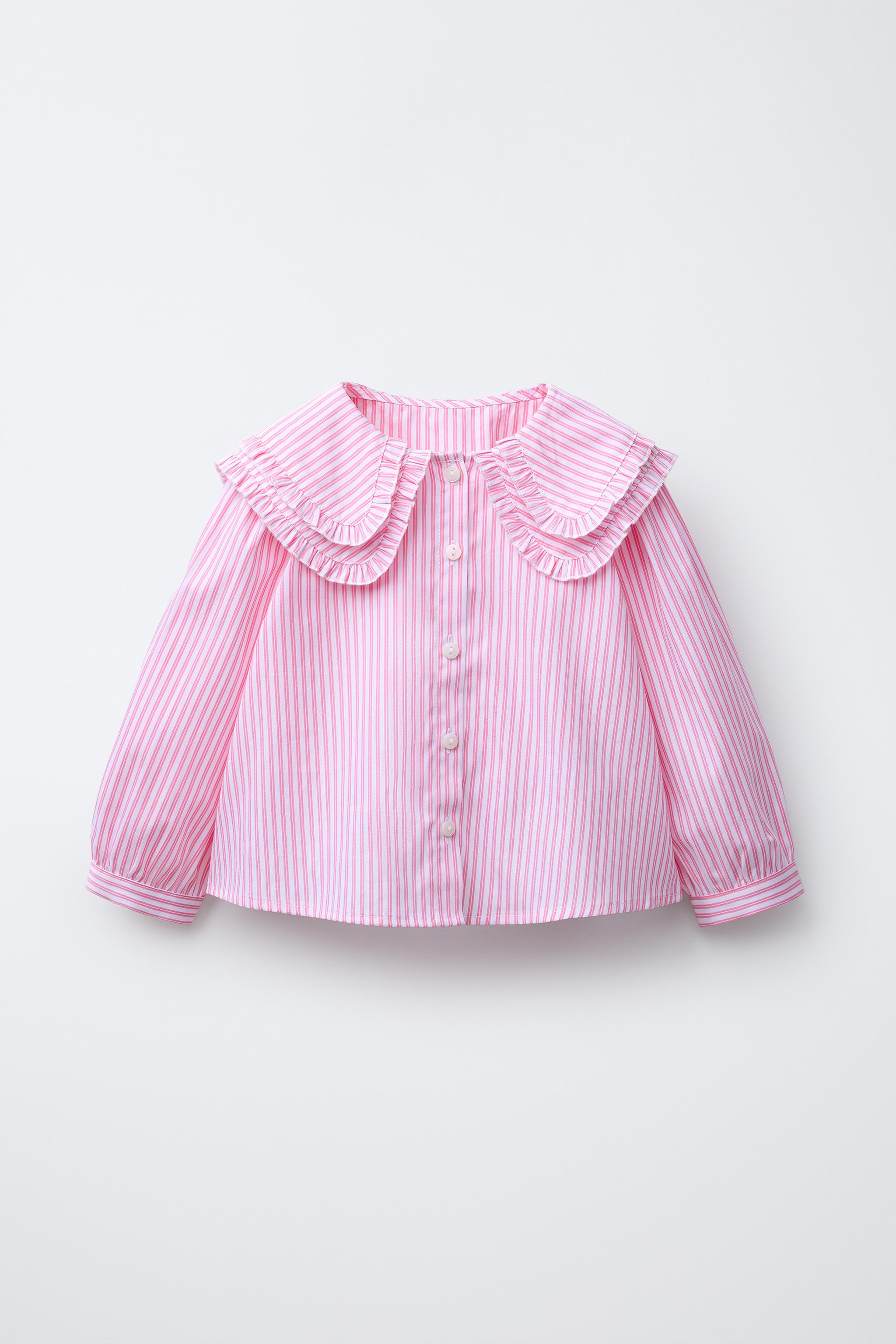 STRIPED DOUBLE COLLAR SHIRT