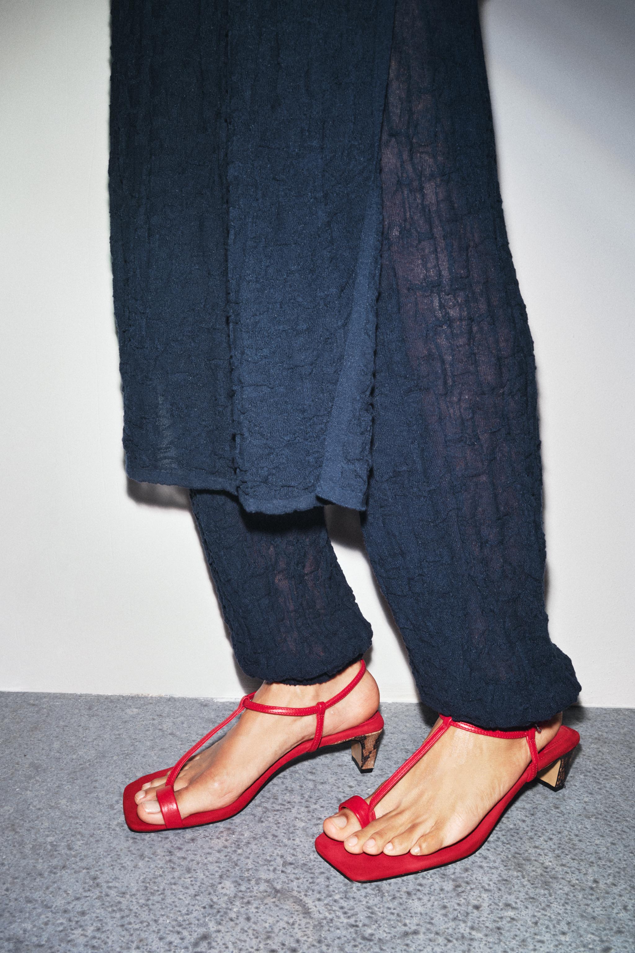 WRINKLE-LOOK FINE KNIT PANTS