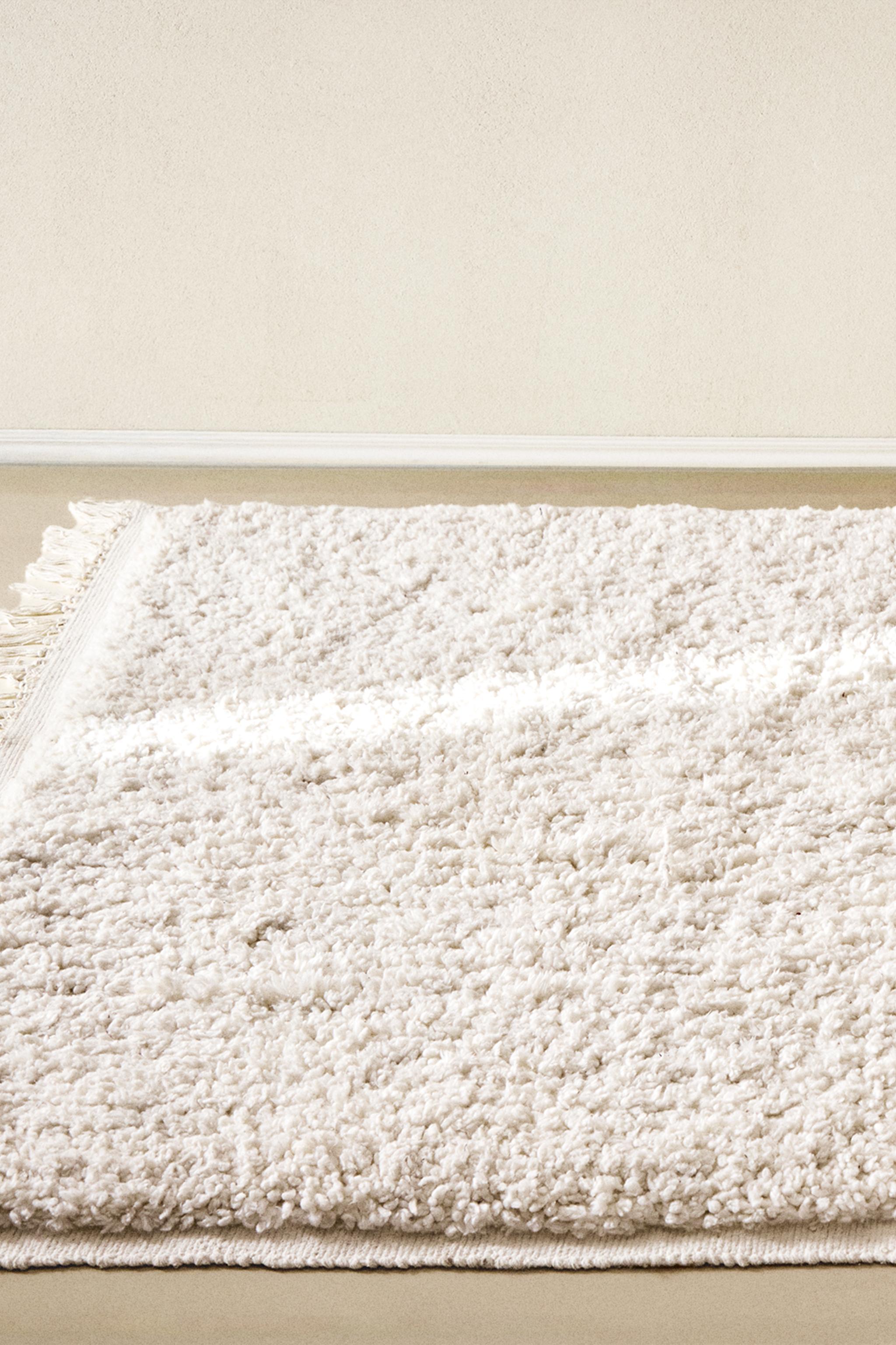 RECTANGULAR TEXTURED COTTON AREA RUG