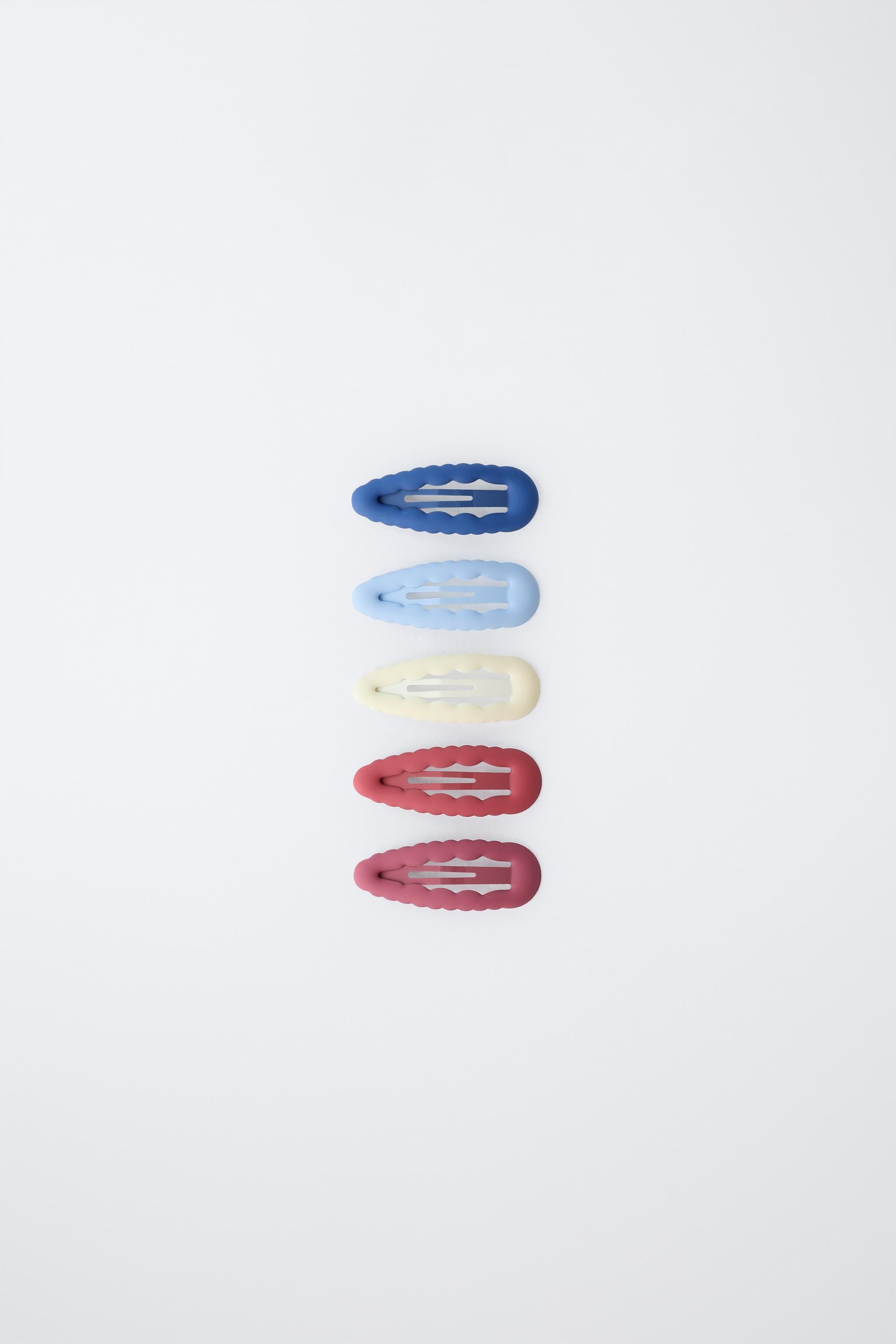 PACK OF FIVE WAVY HAIR CLIPS