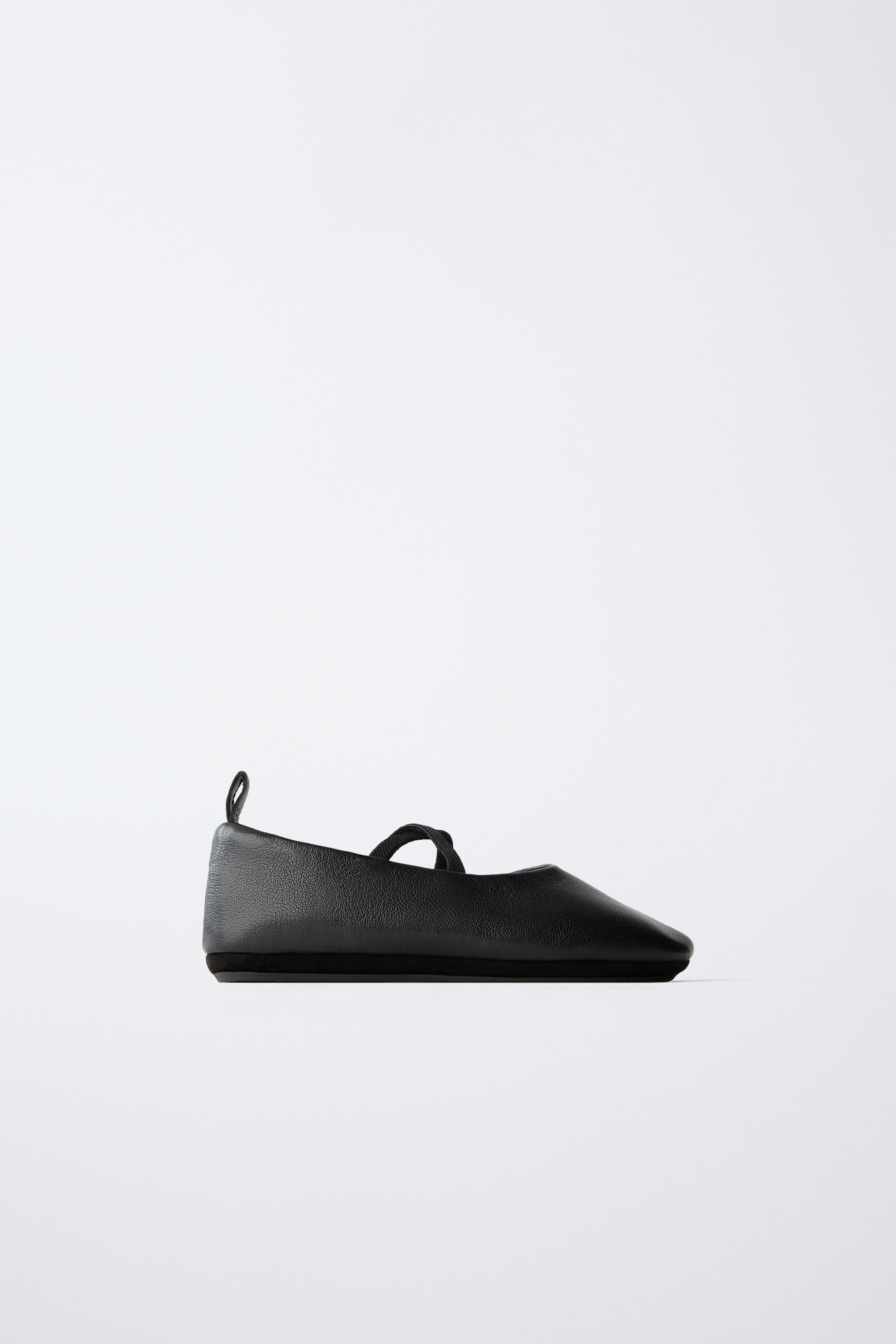 LEATHER BALLET FLATS