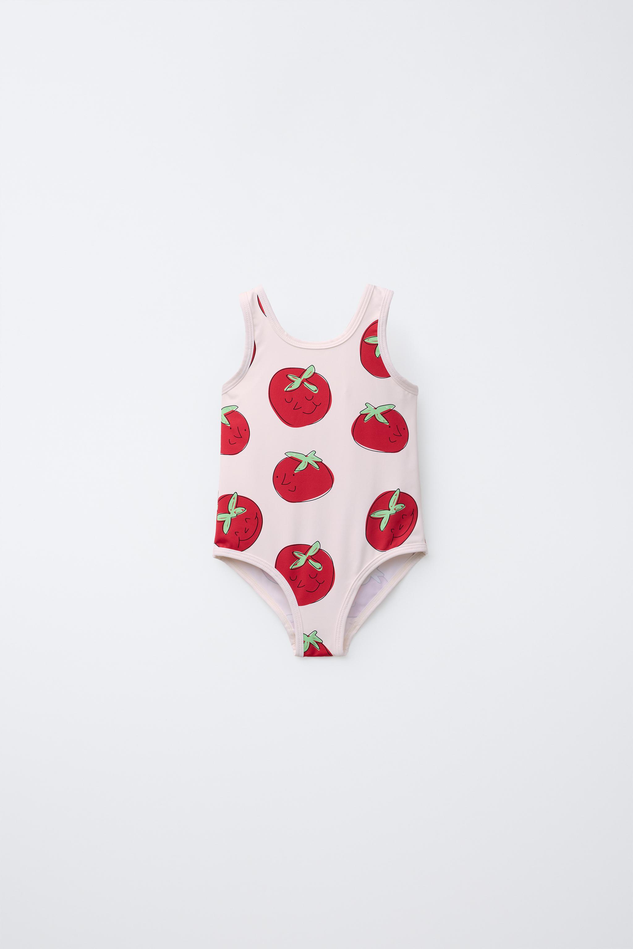 2-6 YEARS/ TOMATO SWIMSUIT